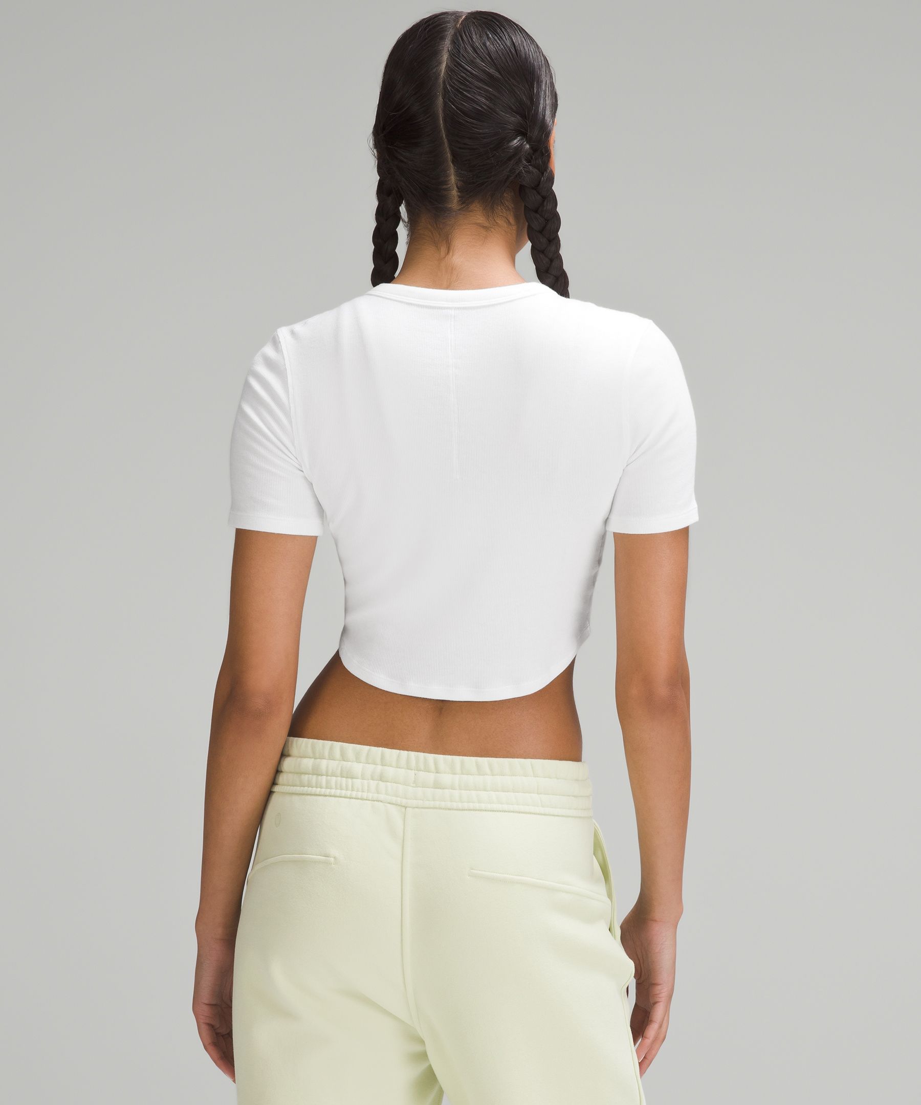 lululemon athletica Hold Tight Cropped Tank Top - Color White