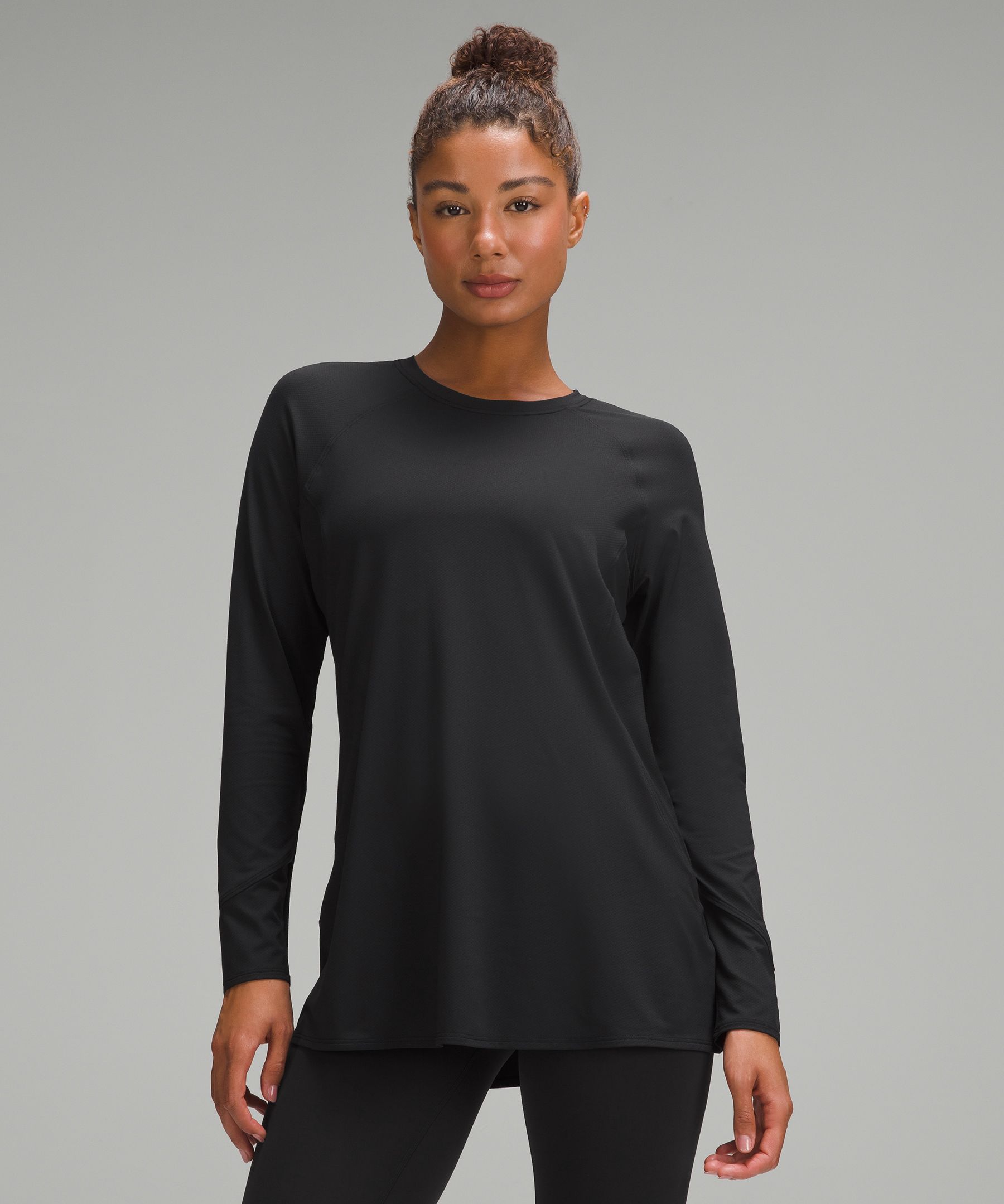 Lululemon Women's Align Long Sleeve Shirt *Shine RFXB Black