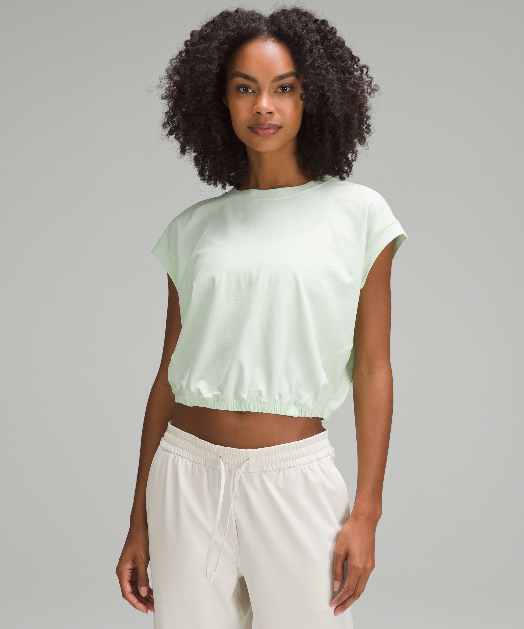 Lululemon Wide-sleeve Gathered Hem T-shirt | ModeSens