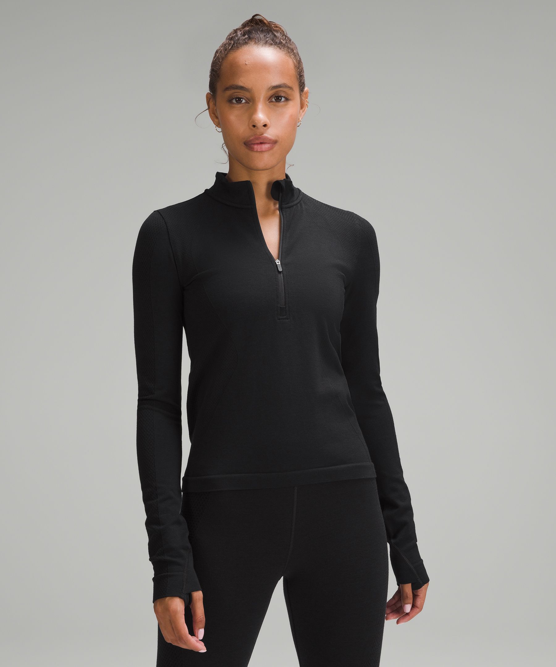 Merino Wool Blend Base Layer Half Zip Lululemon UK