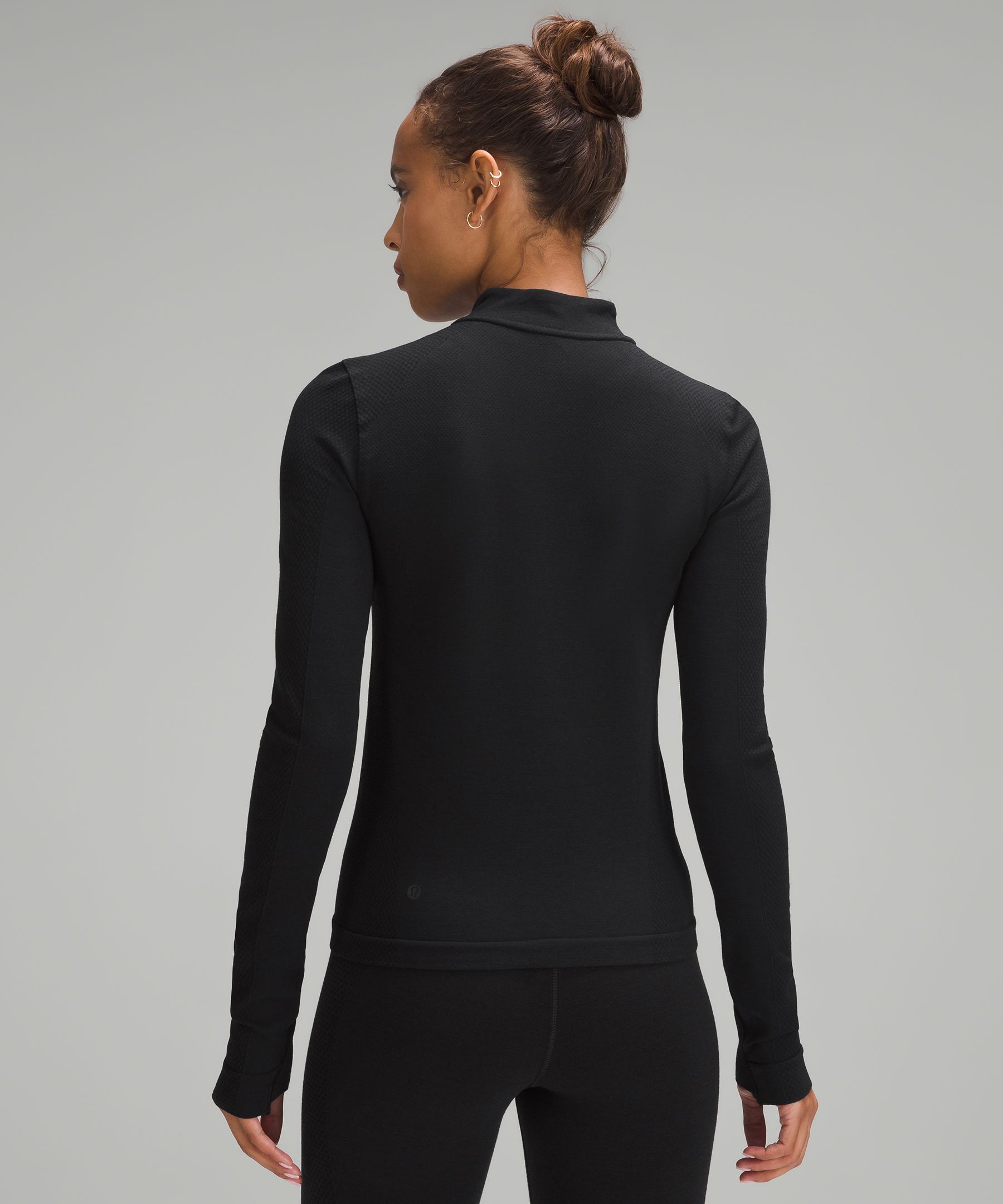 Merino Wool-Blend Base Layer Half Zip