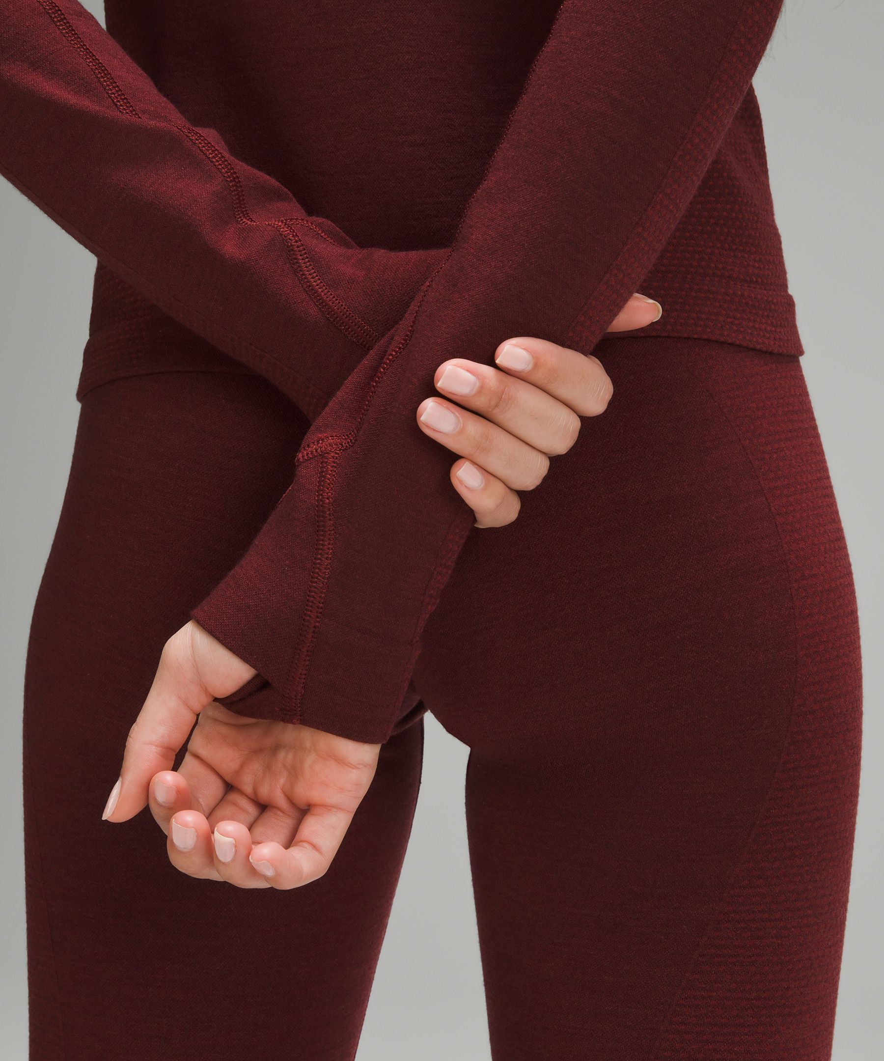 Merino Wool-Blend Base Layer Half Zip