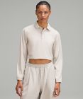 lululemon lab Cupro Cropped Long-Sleeve Polo Shirt