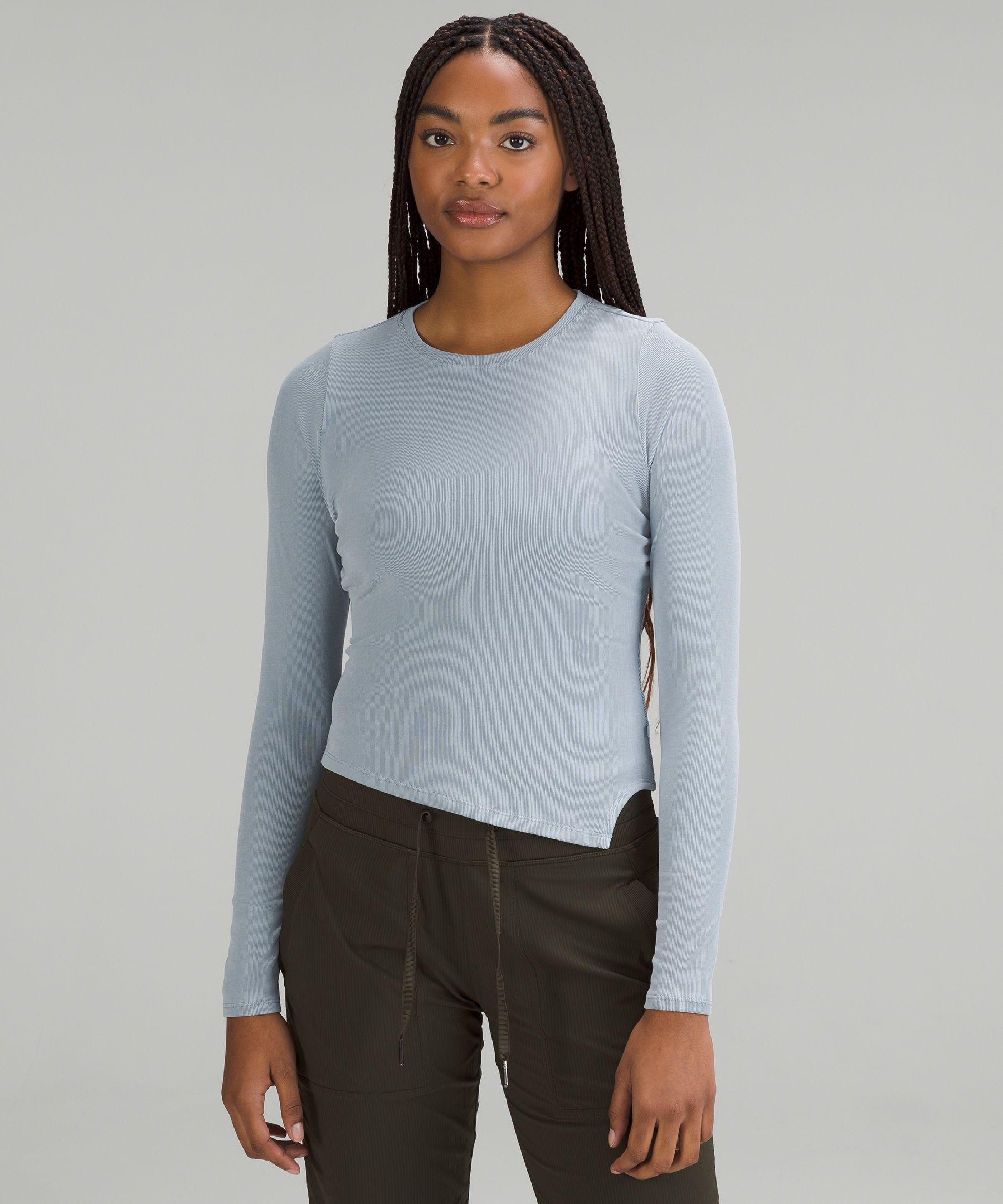 Asymmetrical Hem Long Sleeve Shirt lululemon SG