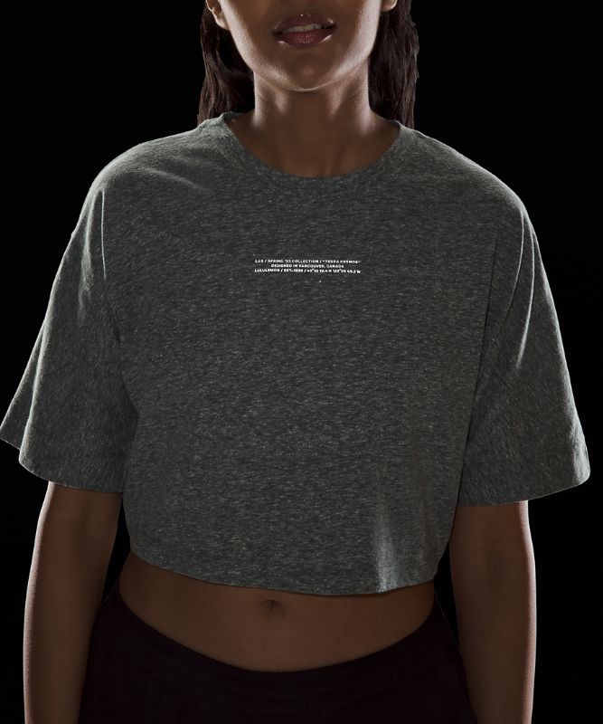 lululemon lab Cotton-Blend Cropped T-Shirt *Graphic