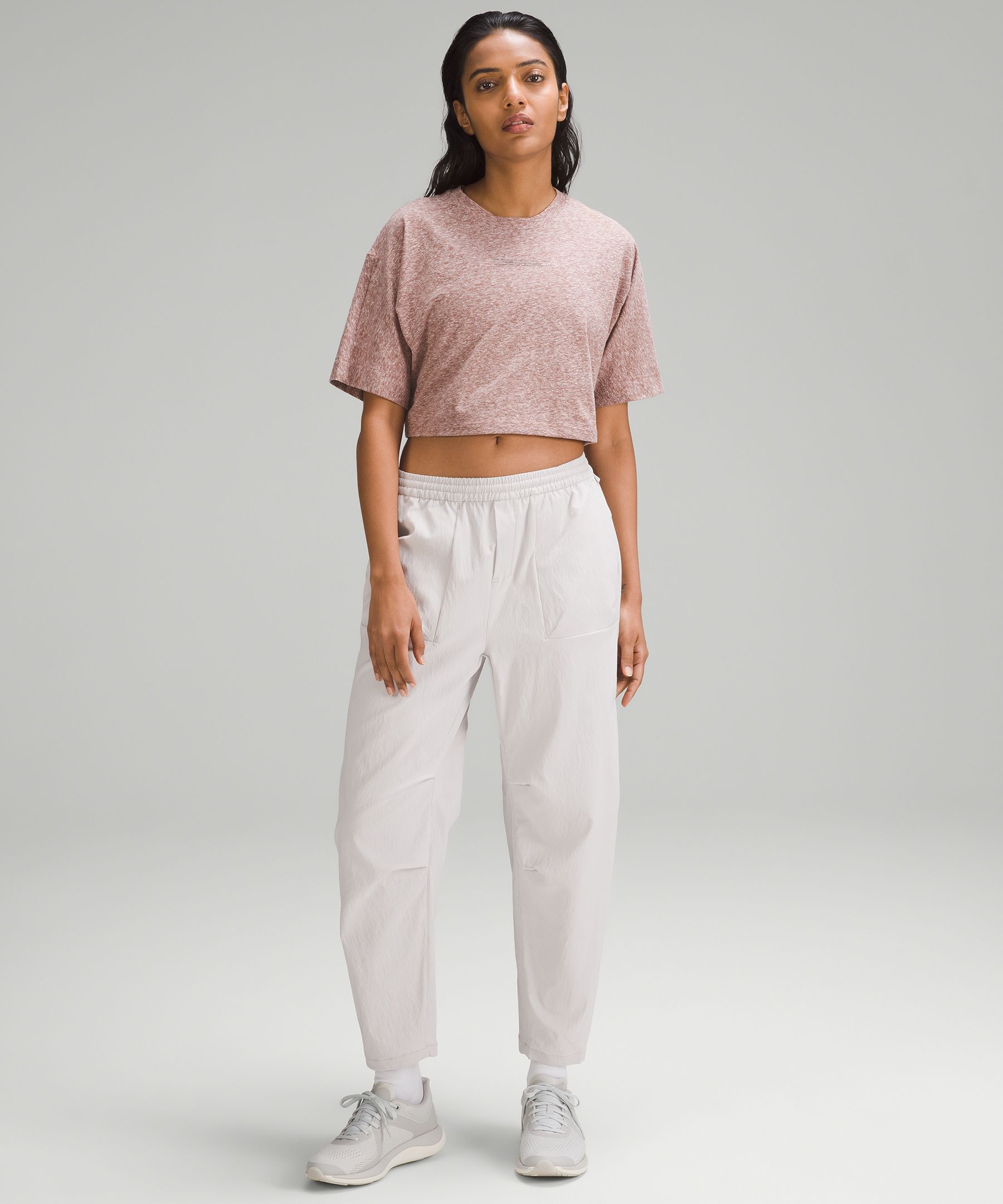 lululemon lab Cotton-Blend Cropped T-Shirt