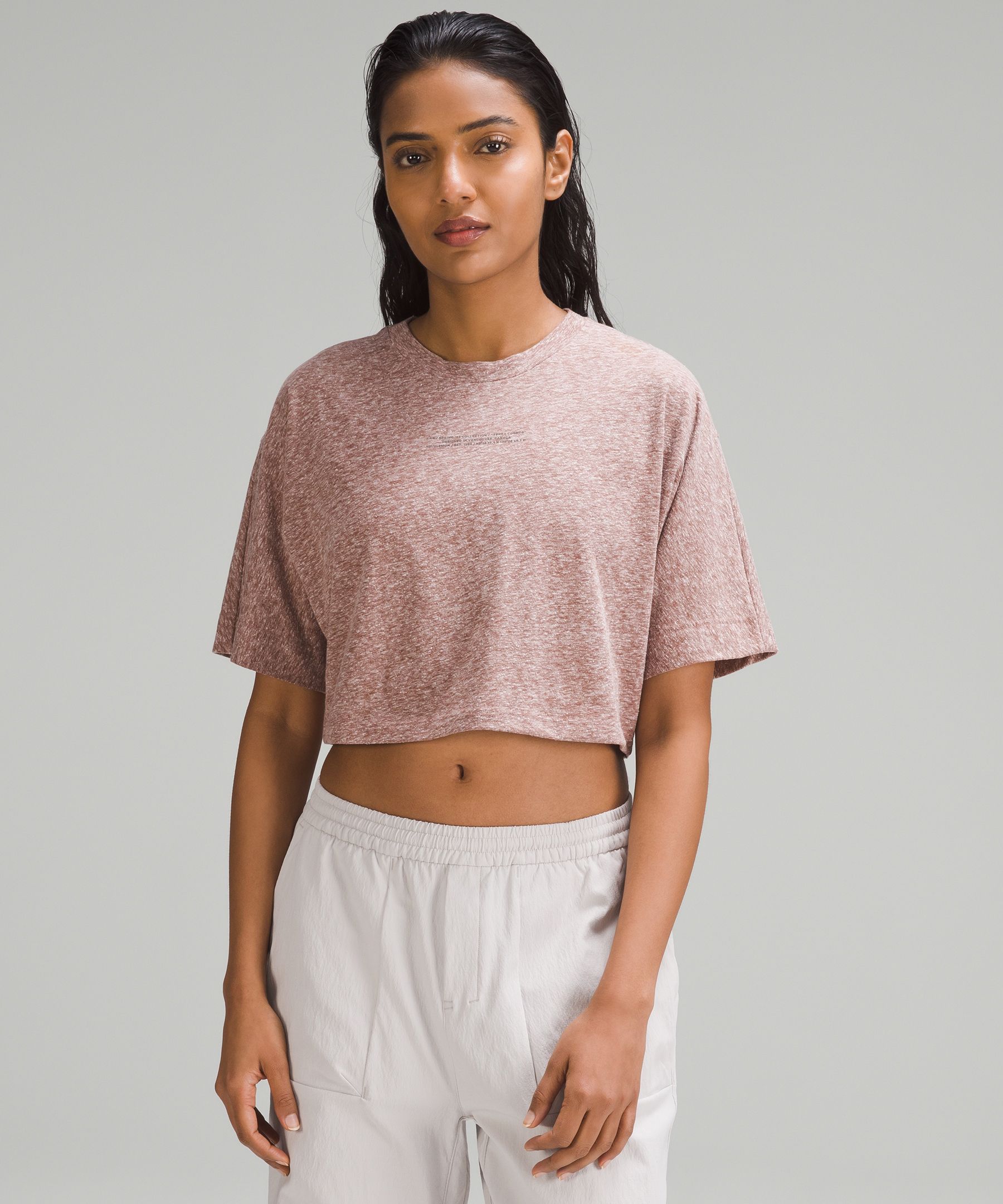 Pace Recycled Polyester Crop T-Shirt