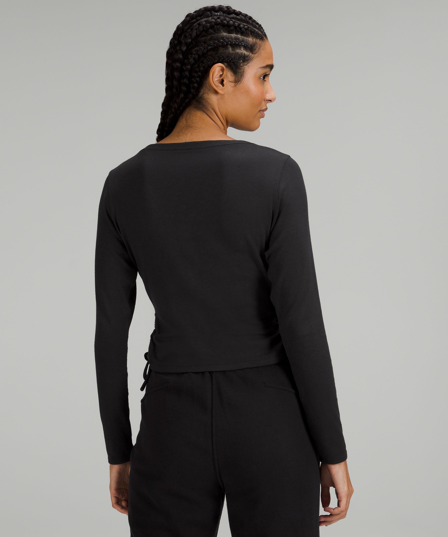 Shop Lululemon Side-cinch Ribbed Cardigan