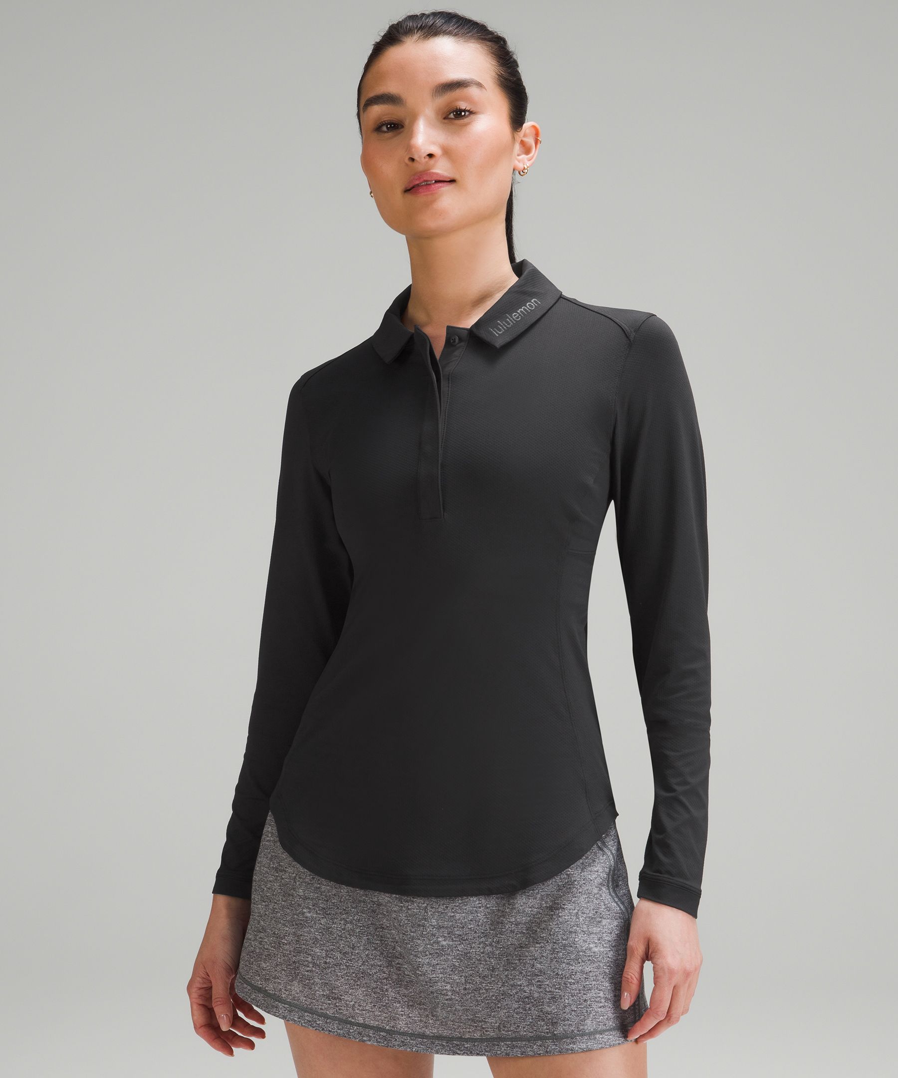 Women Long Sleeve Dress, Golf Wear Slim Anti-sweat Skirt & Winter Shirt