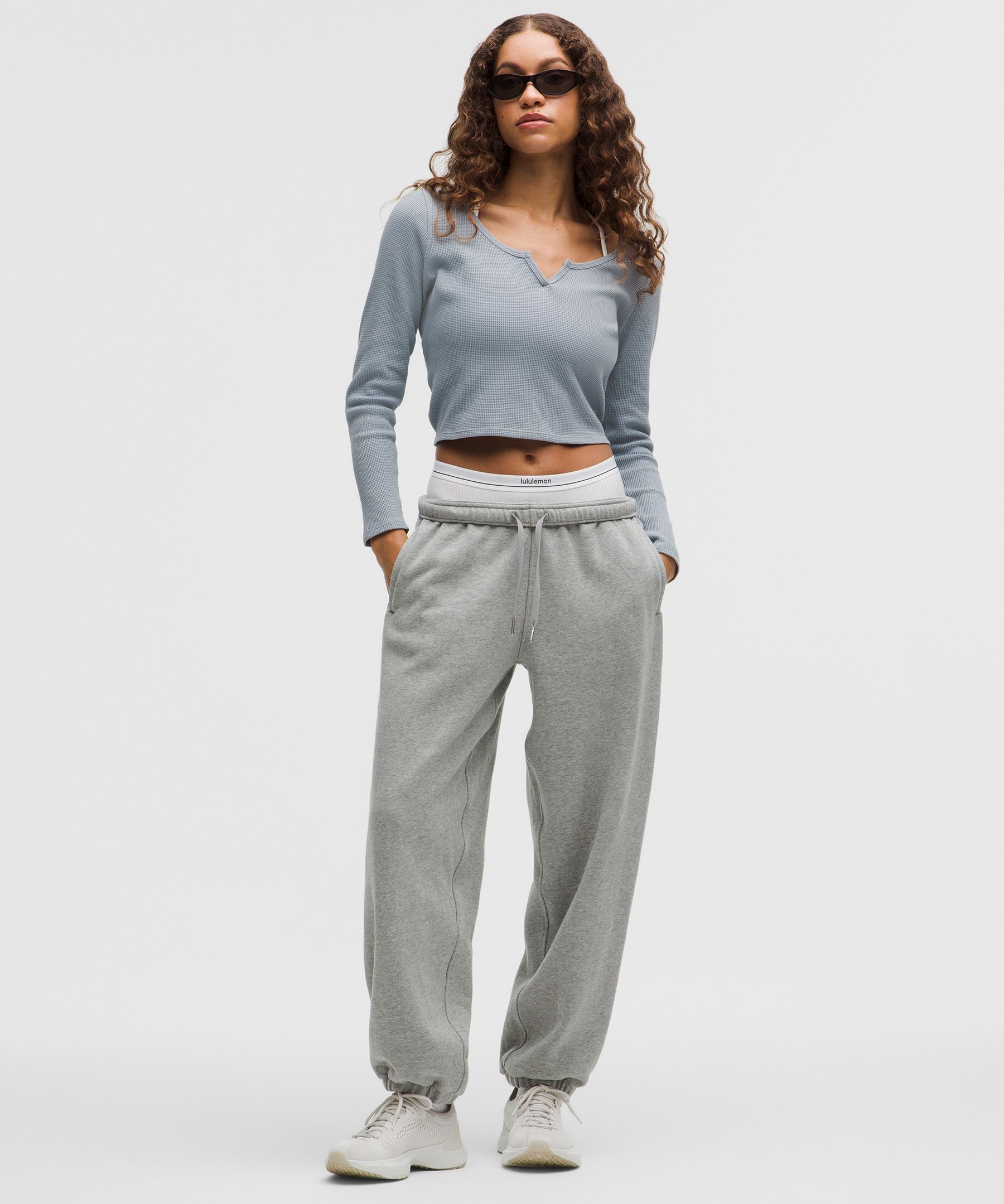 Cotton-Blend Henley Long-Sleeve Shirt