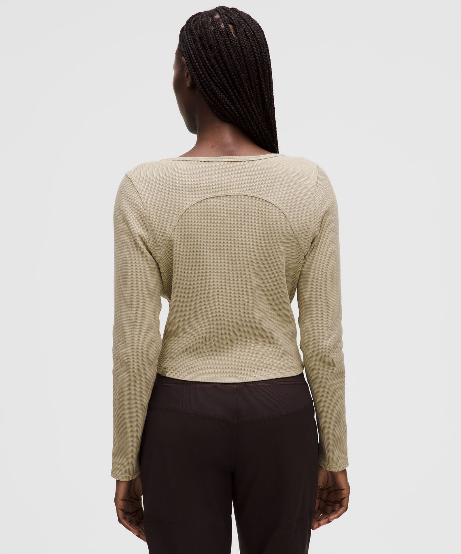 Lululemon Cotton-Blend Henley Long-Sleeve Shirt — фото 3