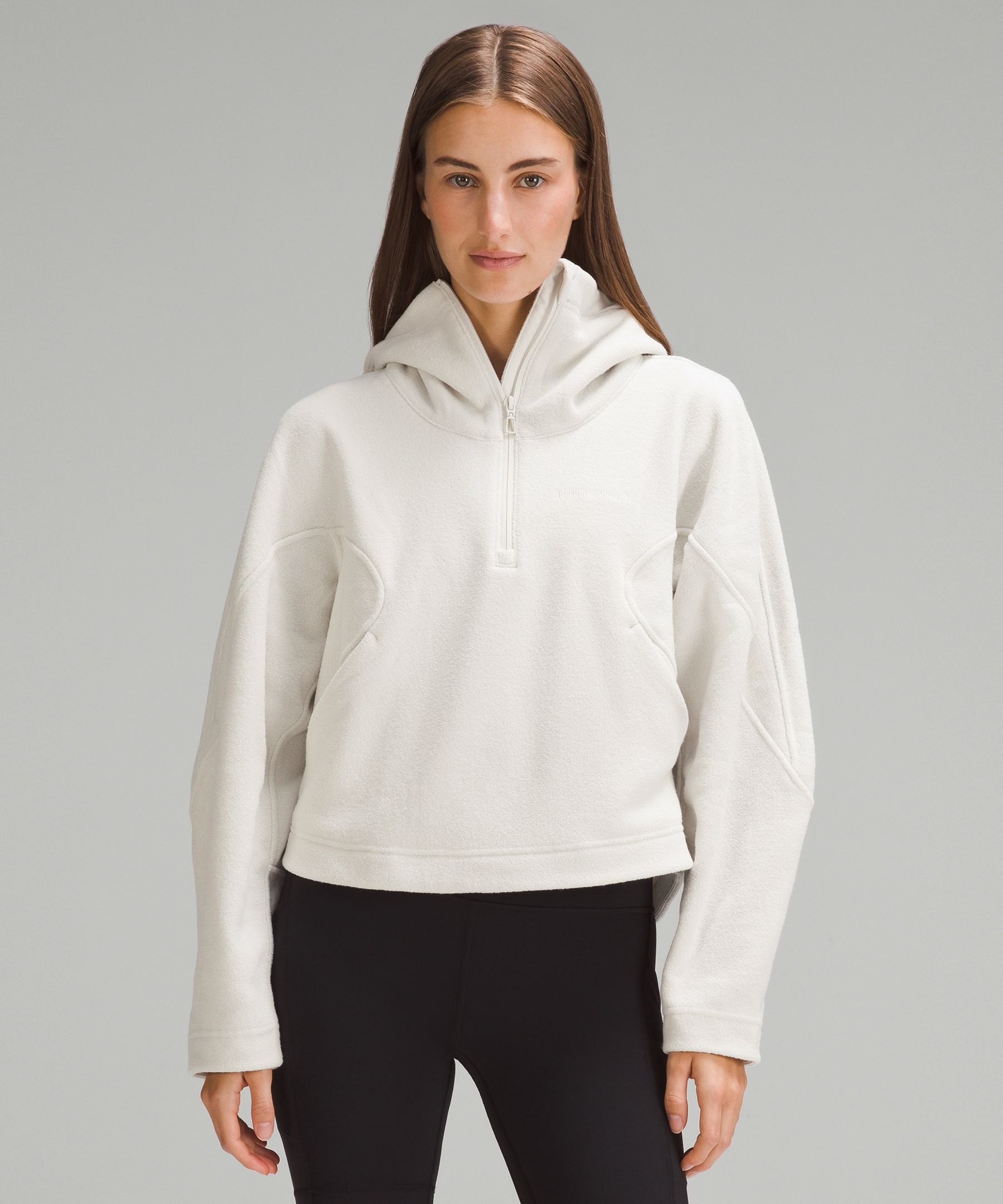 Looped Terry Fleece Half Zip Hoodie Lululemon EU