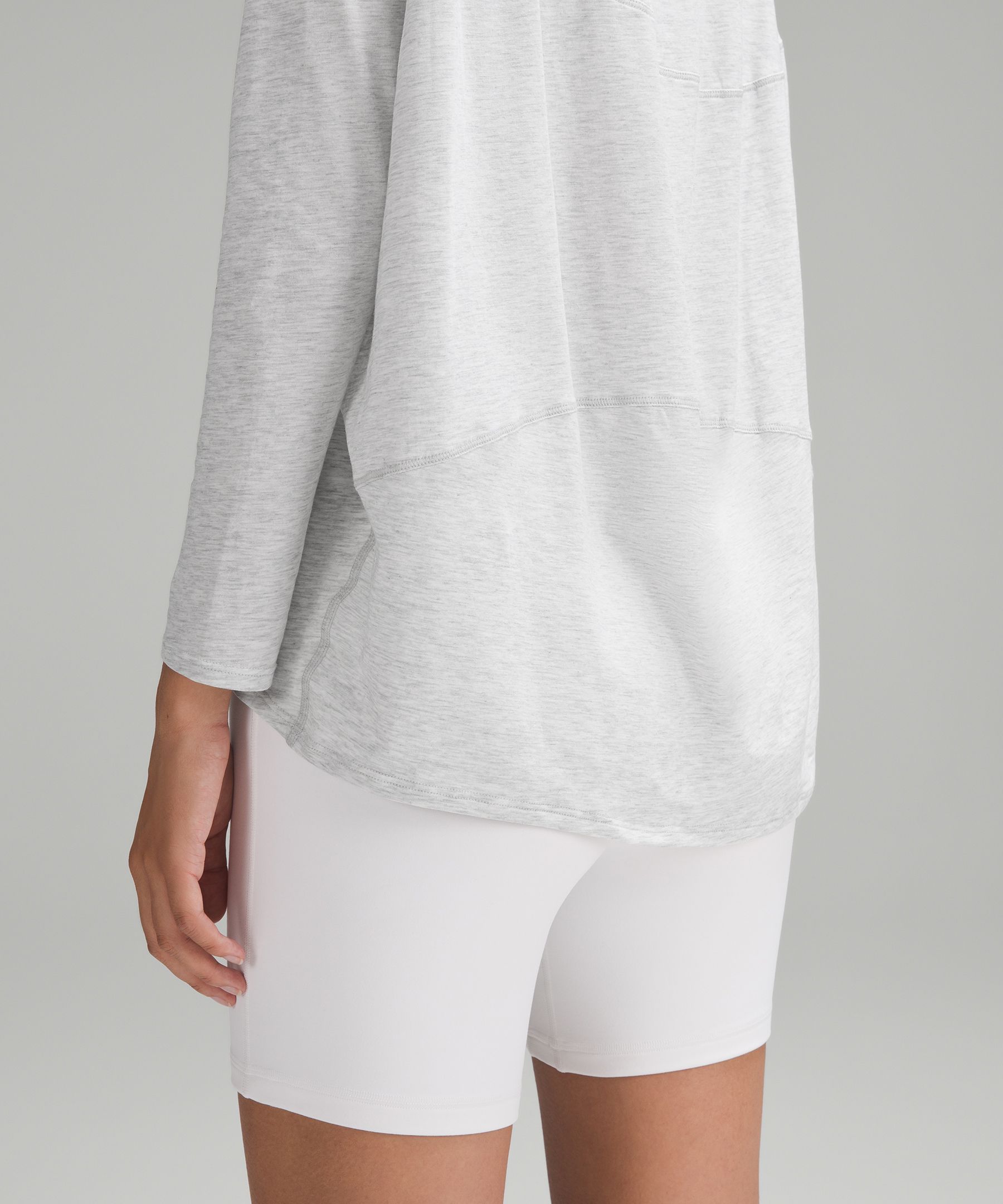 Lululemon Love Long-Sleeve Shirt - White Pima Cotton Fabric