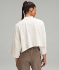 Heavyweight Cotton Cropped 3/4 Sleeve Shirt