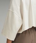 Heavyweight Cotton Cropped 3/4 Sleeve Shirt