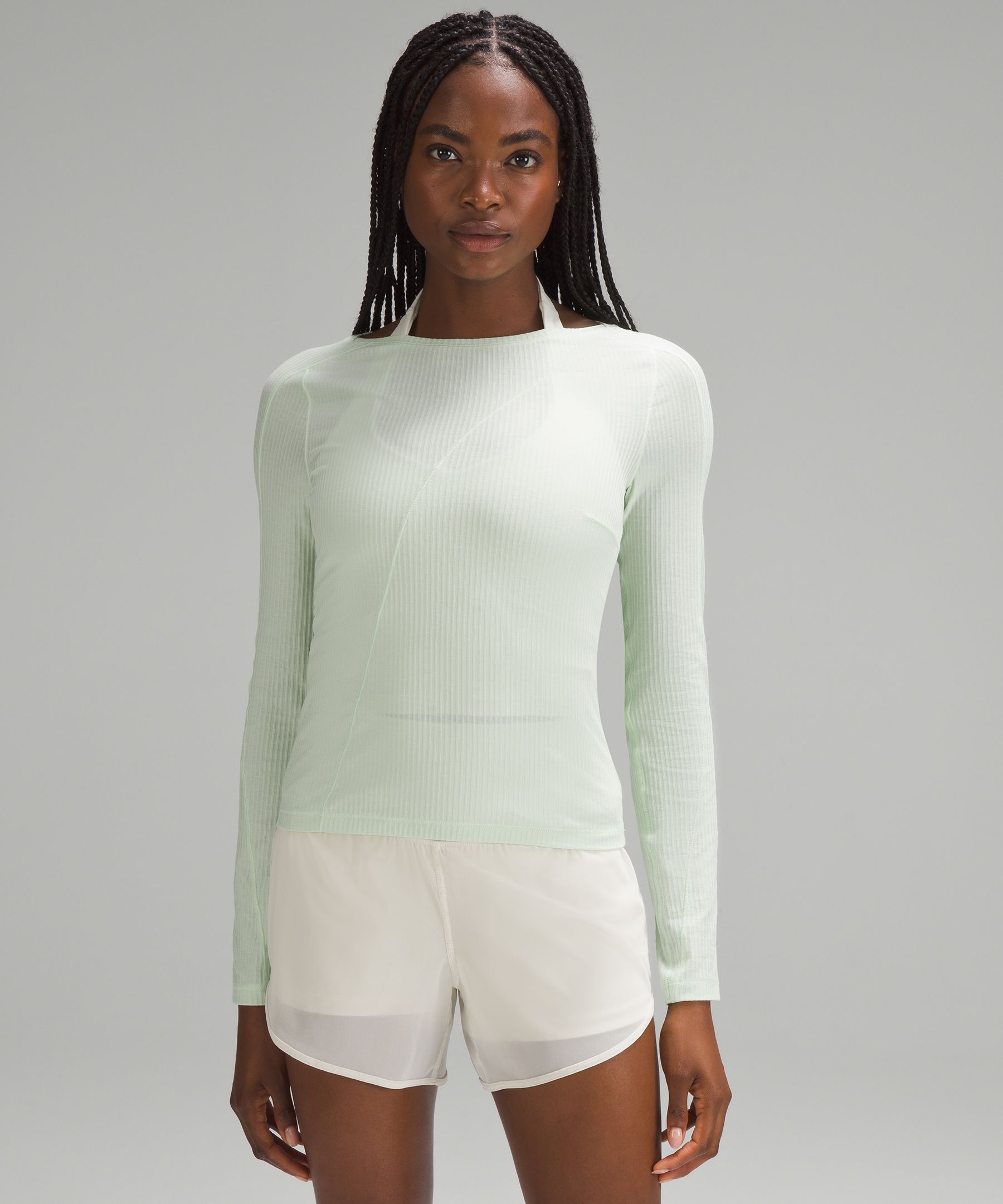 Lululemon Asymmetrical Ribbed Cotton Long-sleeve Shirt | ModeSens