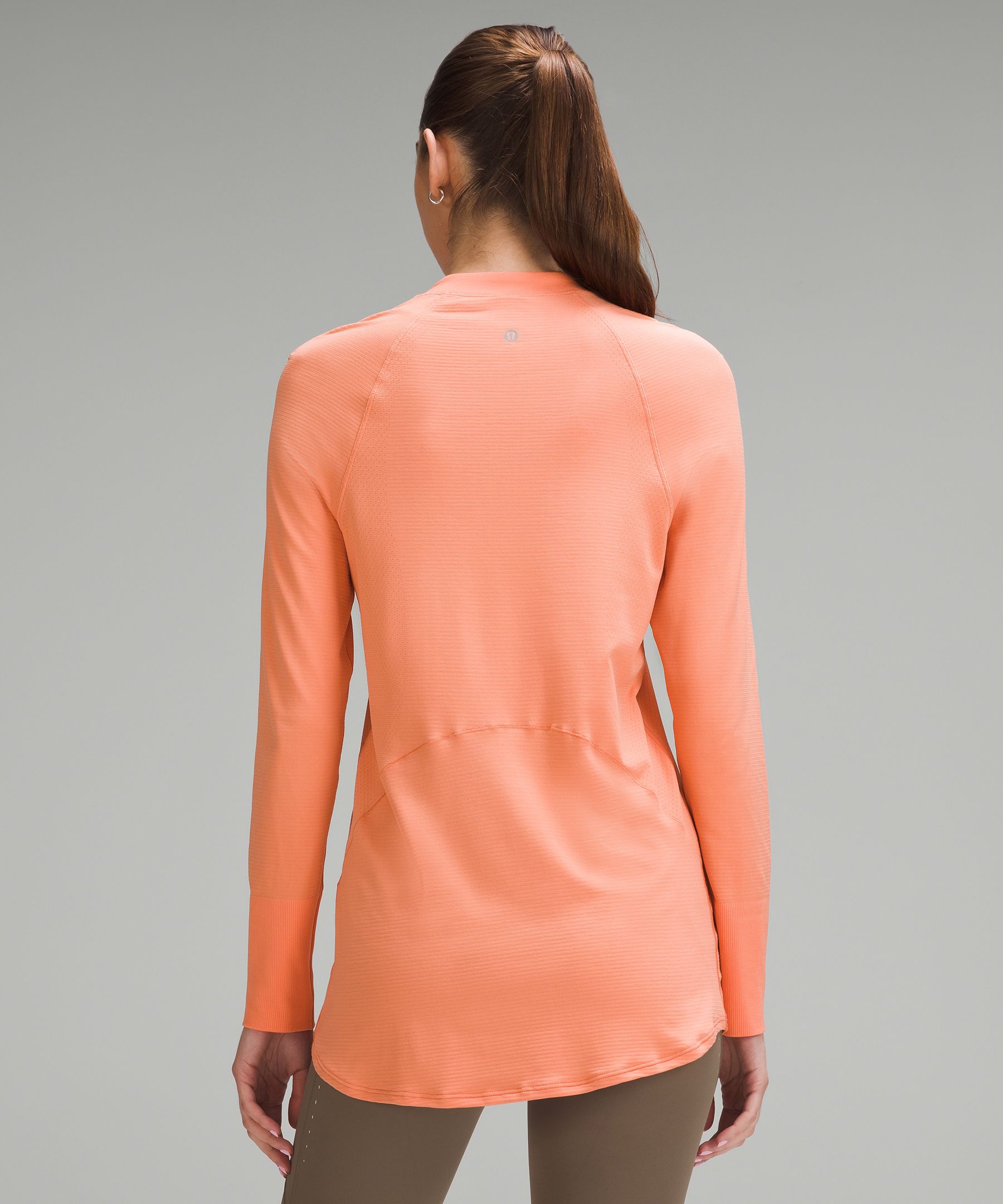 Swiftly Relaxed Long-Length Half Zip, Women's Long Sleeve Shirts
