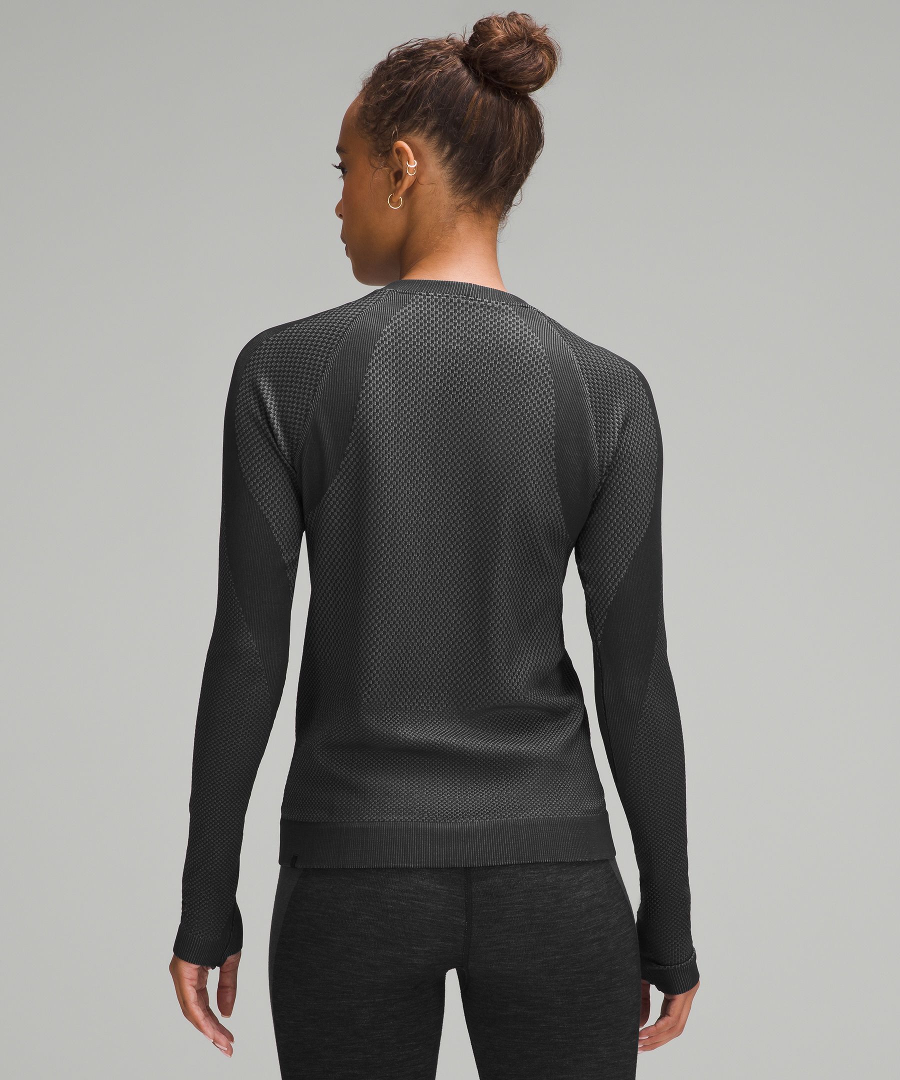 Lululemon rest less pullover heathered black inkwell softshell feelin  frosty pants - Agent Athletica