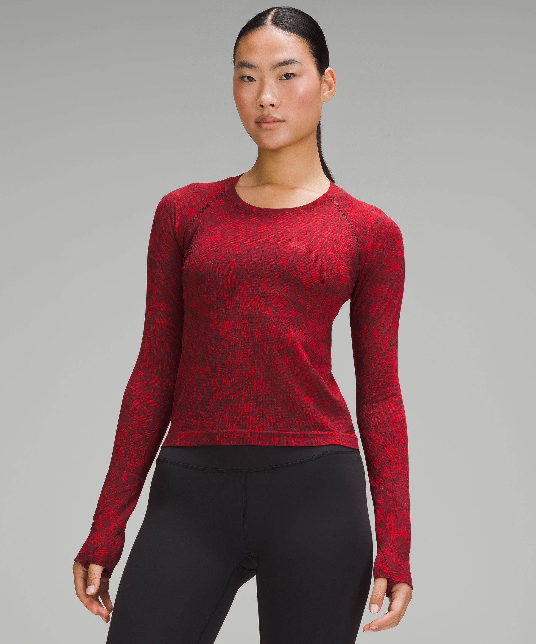 Lululemon swiftly tech long sleeve color Cassis size US 10