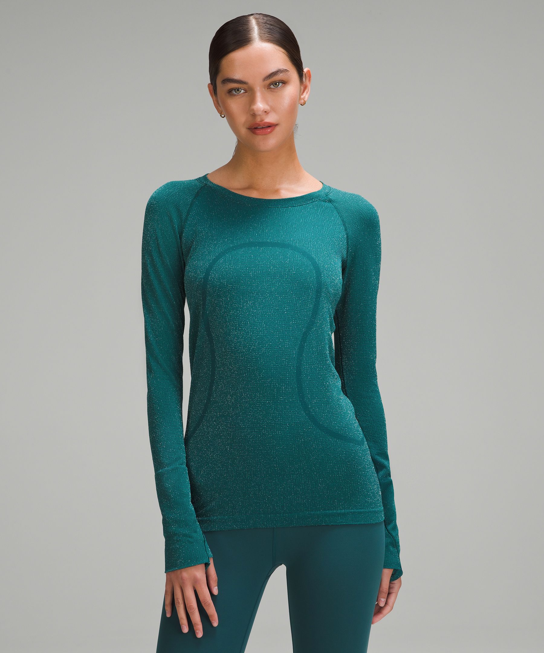 NEW Women Lululemon Swiftly Tech Long Sleeve 2.0 Serene Blue Size