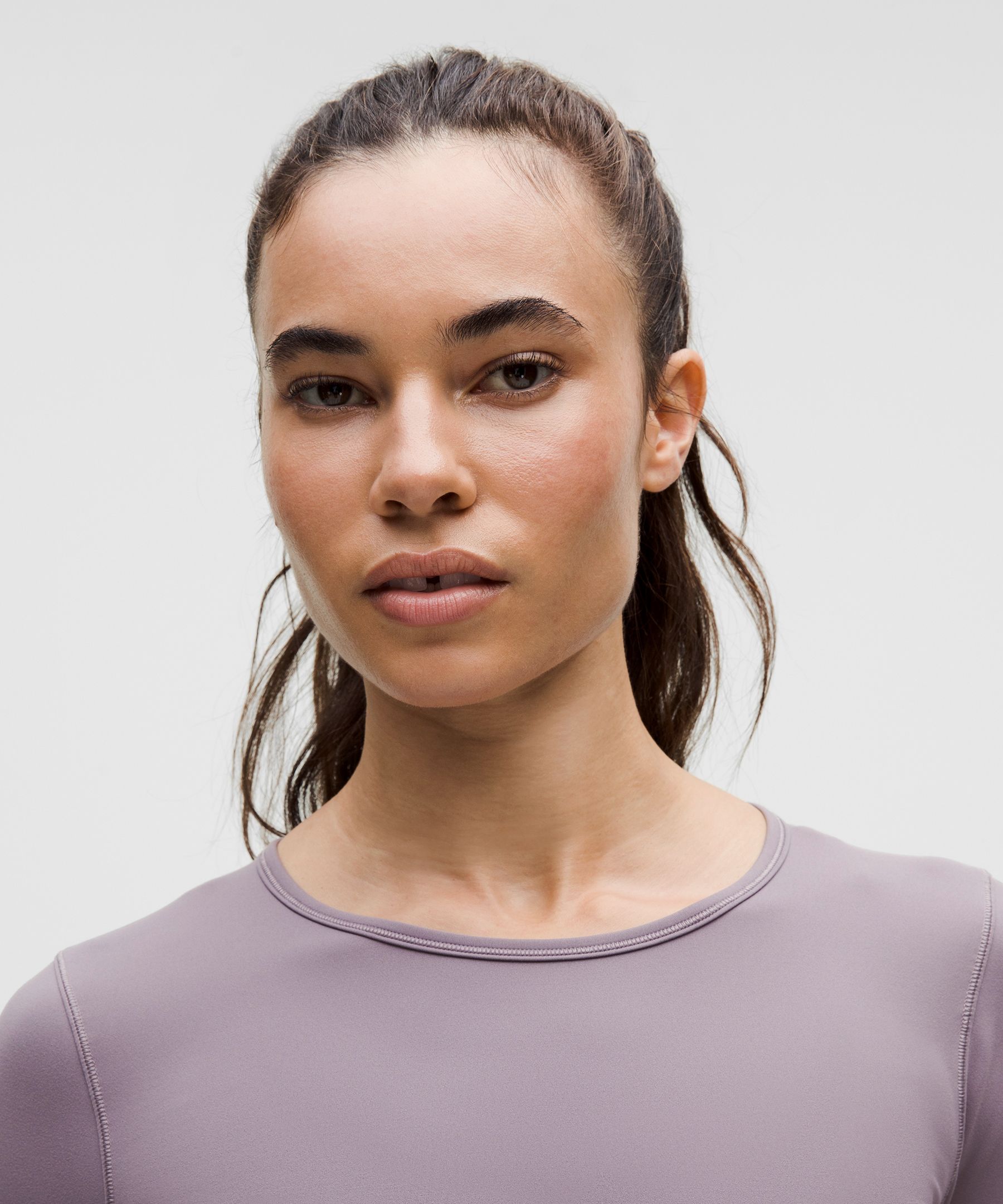 Lululemon Wunder Train Cropped Long-sleeve Shirt