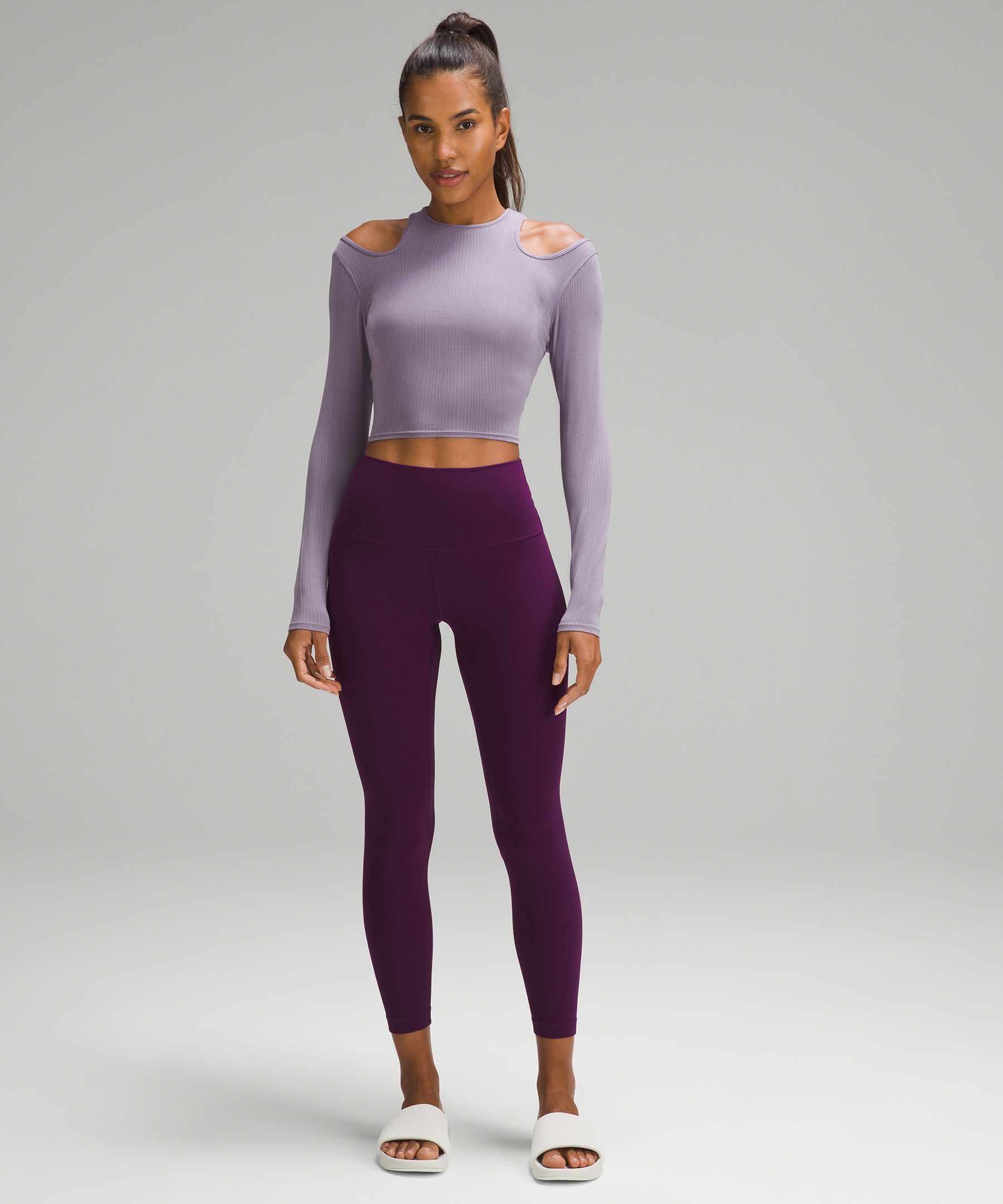 Shoulder Cut-Out Yoga Long-Sleeve Shirt