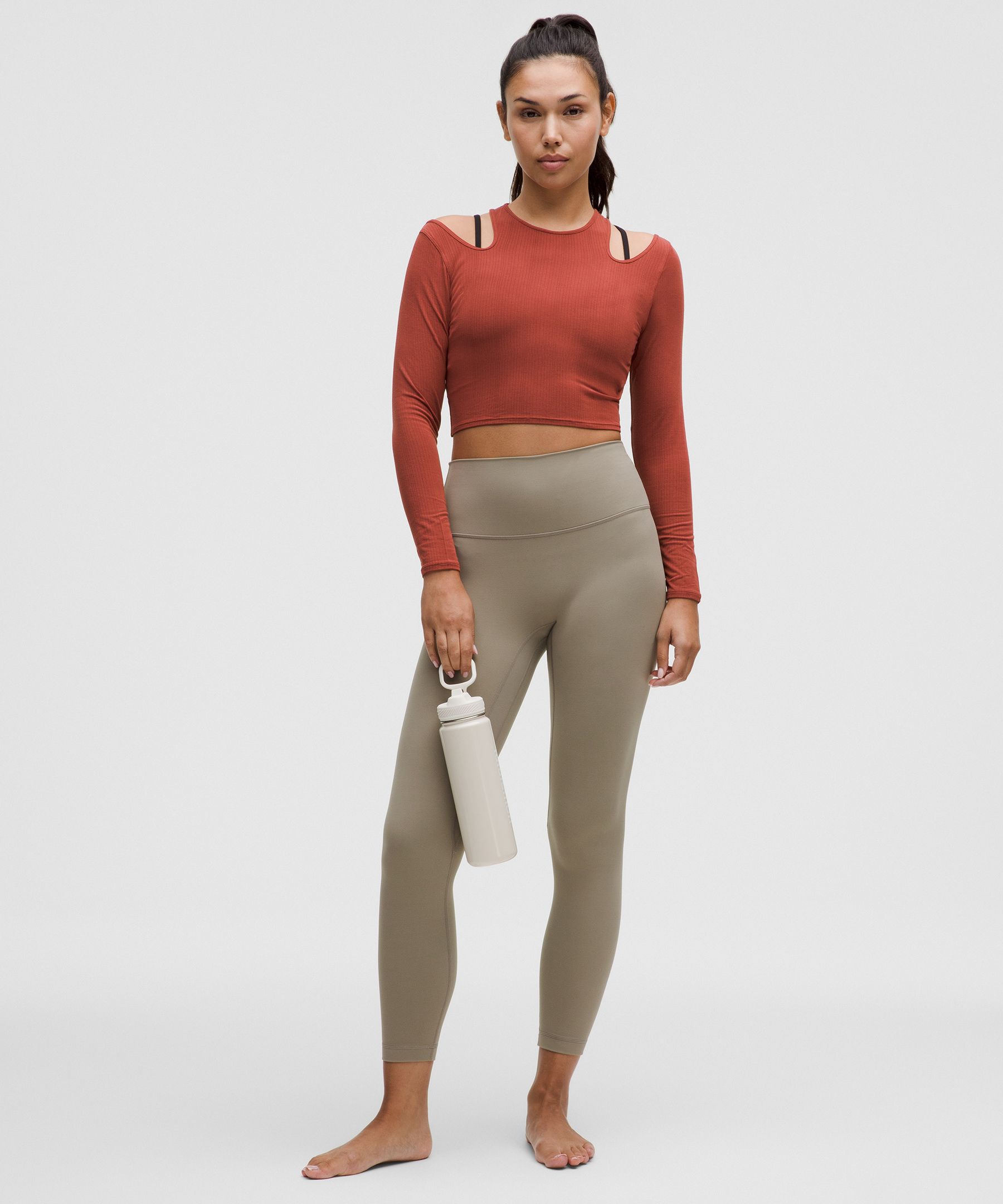 Lululemon Shoulder Cut-out Yoga Long-sleeve Shirt