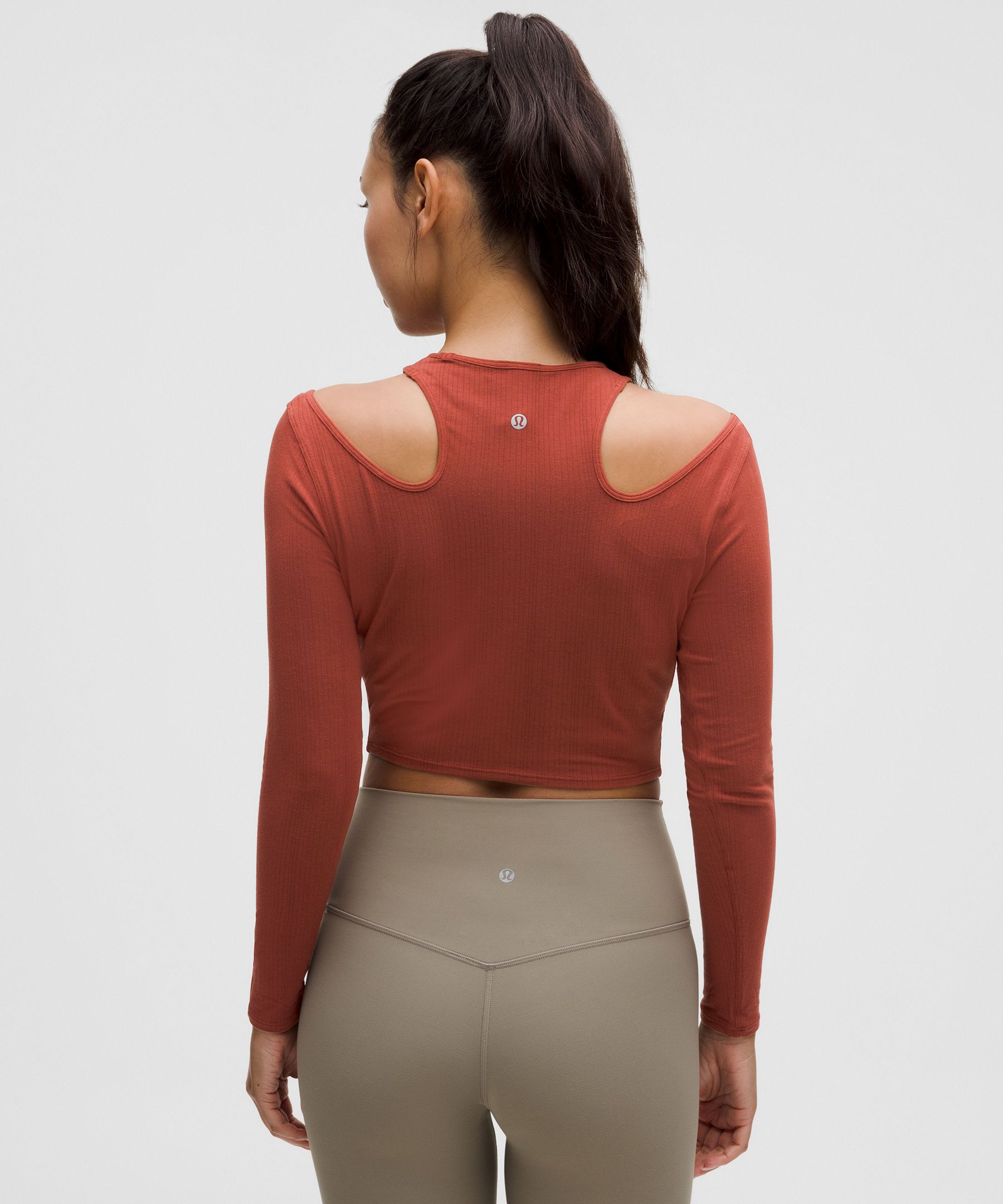 Lululemon Shoulder Cut-out Yoga Long-sleeve Shirt