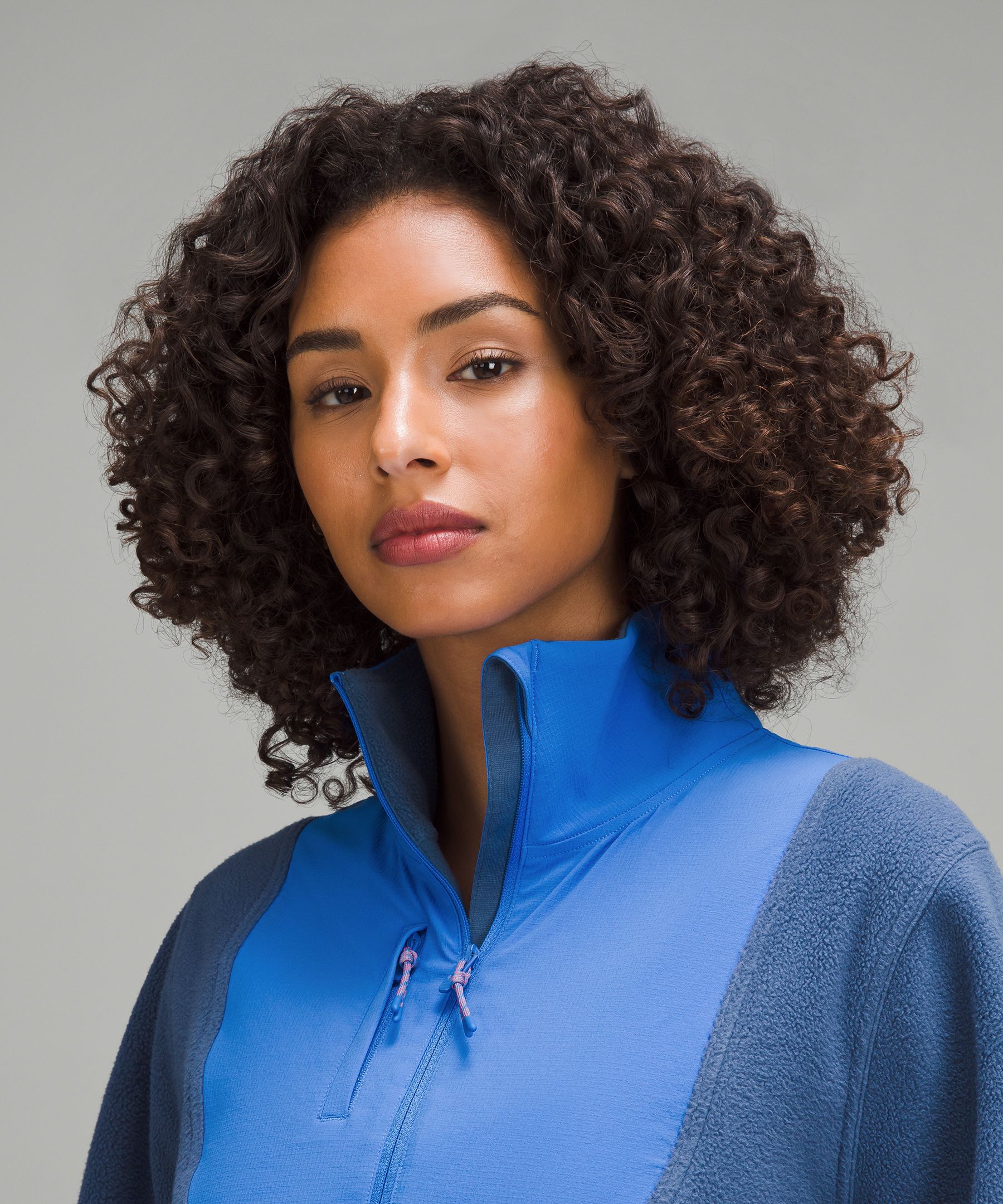 Blue on sale fleece pullover