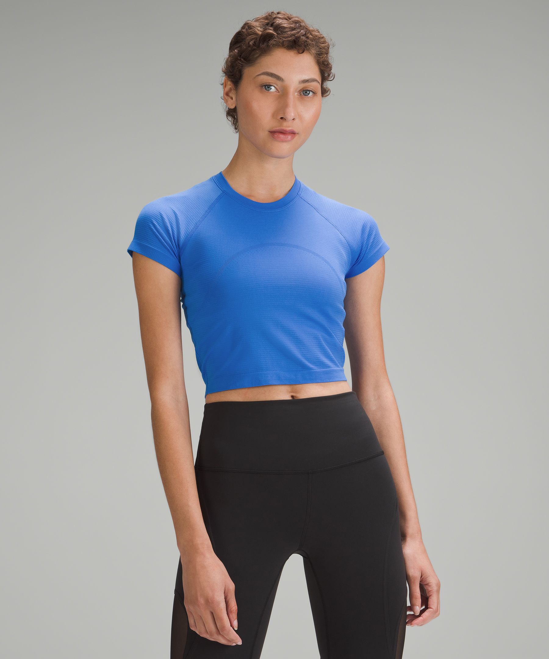 Lululemon athletica Swiftly Tech Cropped Short-Sleeve Shirt 2.0, Women's Short  Sleeve Shirts & Tee's