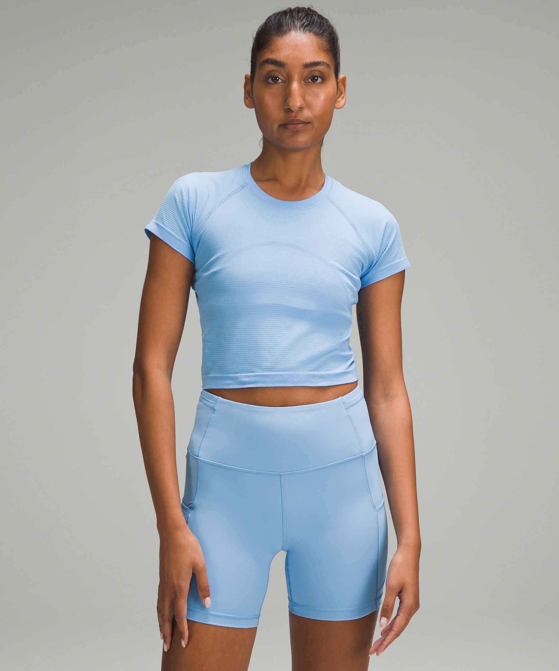 Lululemon Swiftly Tech Cropped Short-sleeve Shirt 2.0