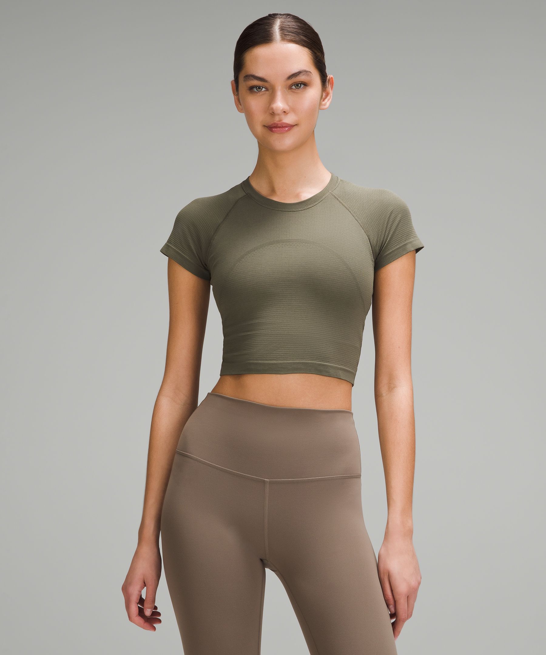 Lululemon Swiftly Tech Cropped Short-sleeve Shirt 2.0