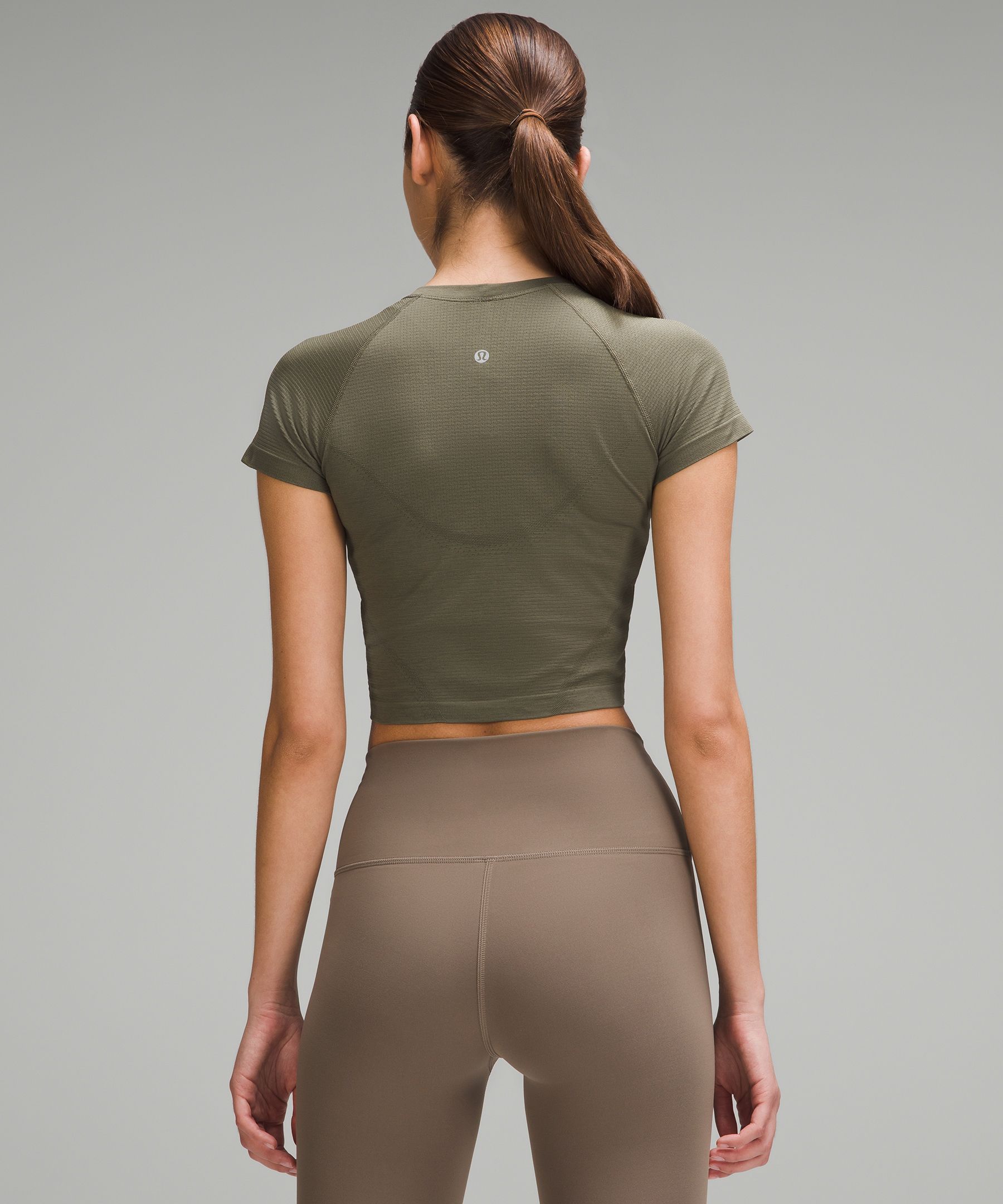 Lululemon Swiftly Tech Long Sleeve 2.0 - Army Green / Black - lulu