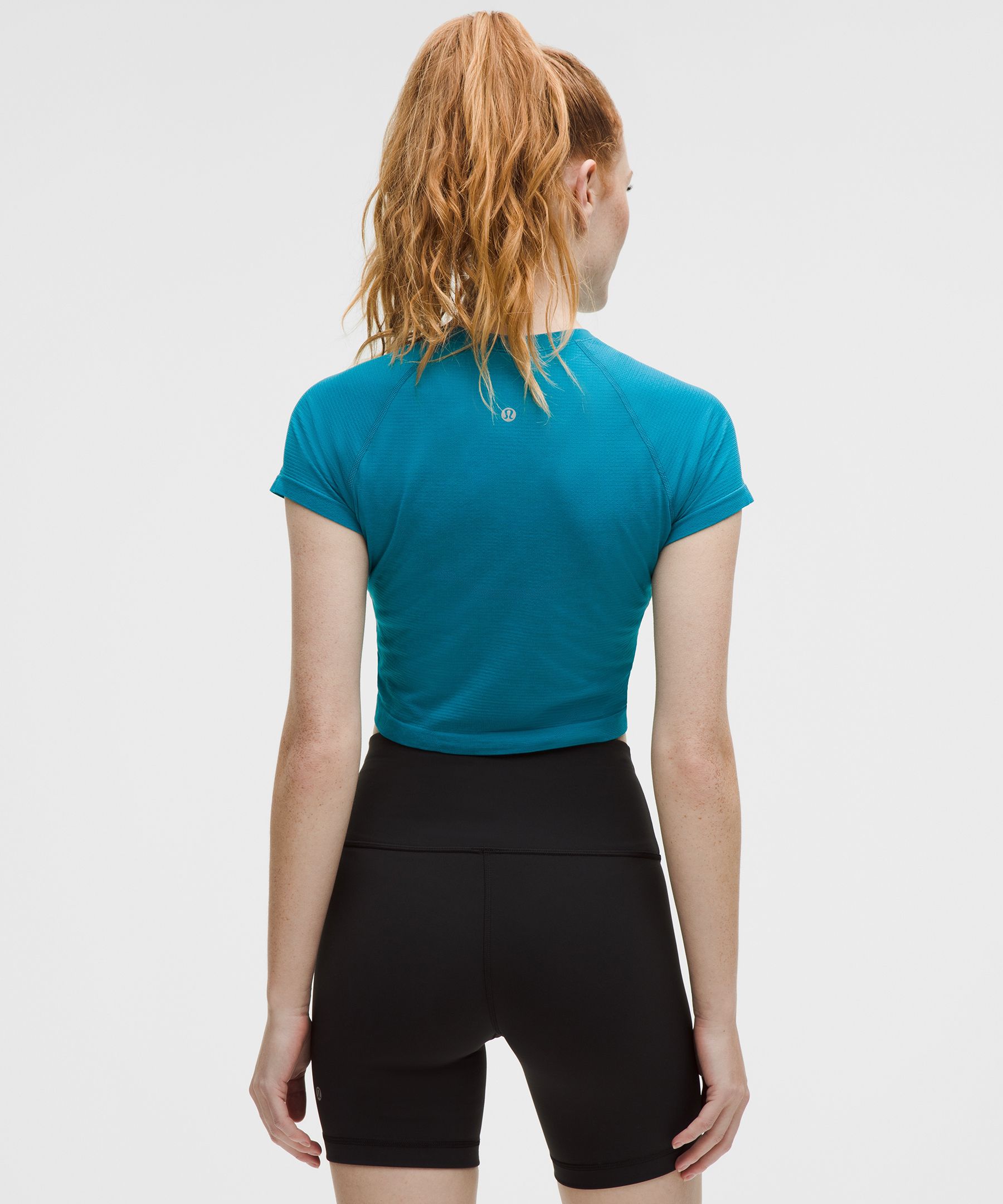 LULULEMON SWIFTLY TECH CROPPED SHORT-SLEEVE SHIRT 2.0 