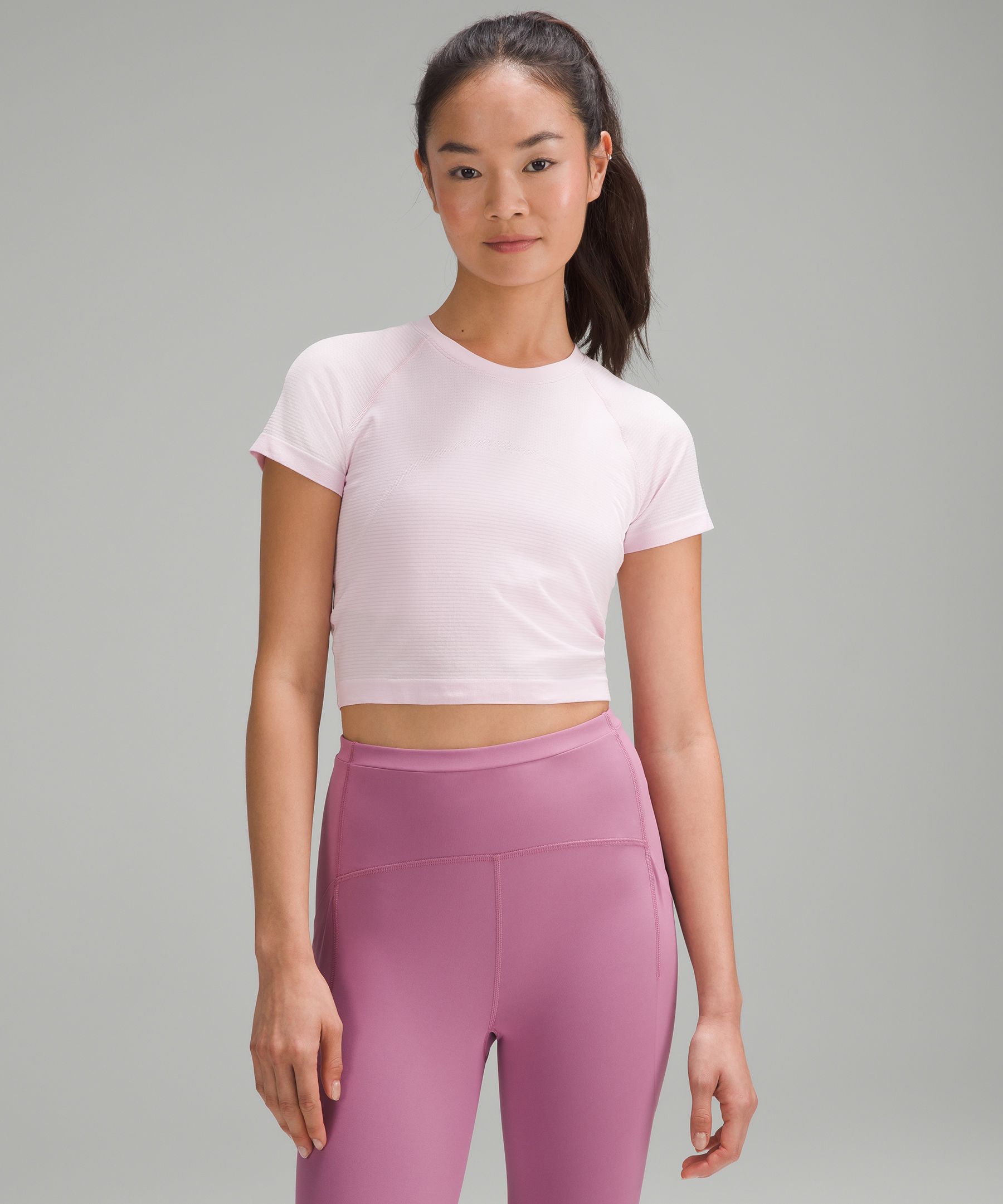 TF Cropped Shirt- Soft Pink