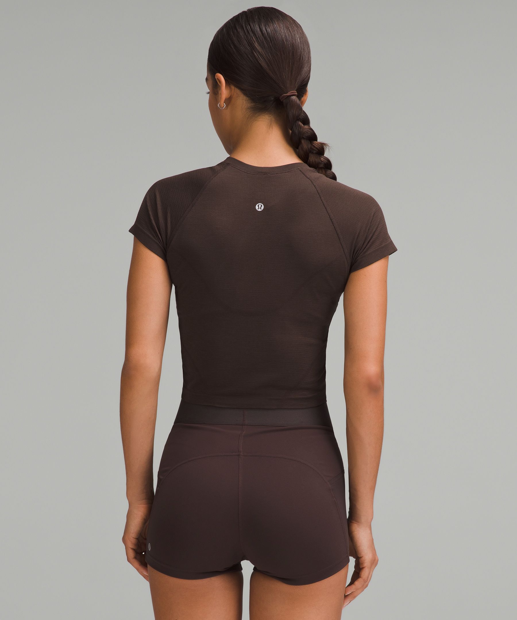 Lululemon Swiftly Tech Cropped Short-sleeve Shirt 2.0