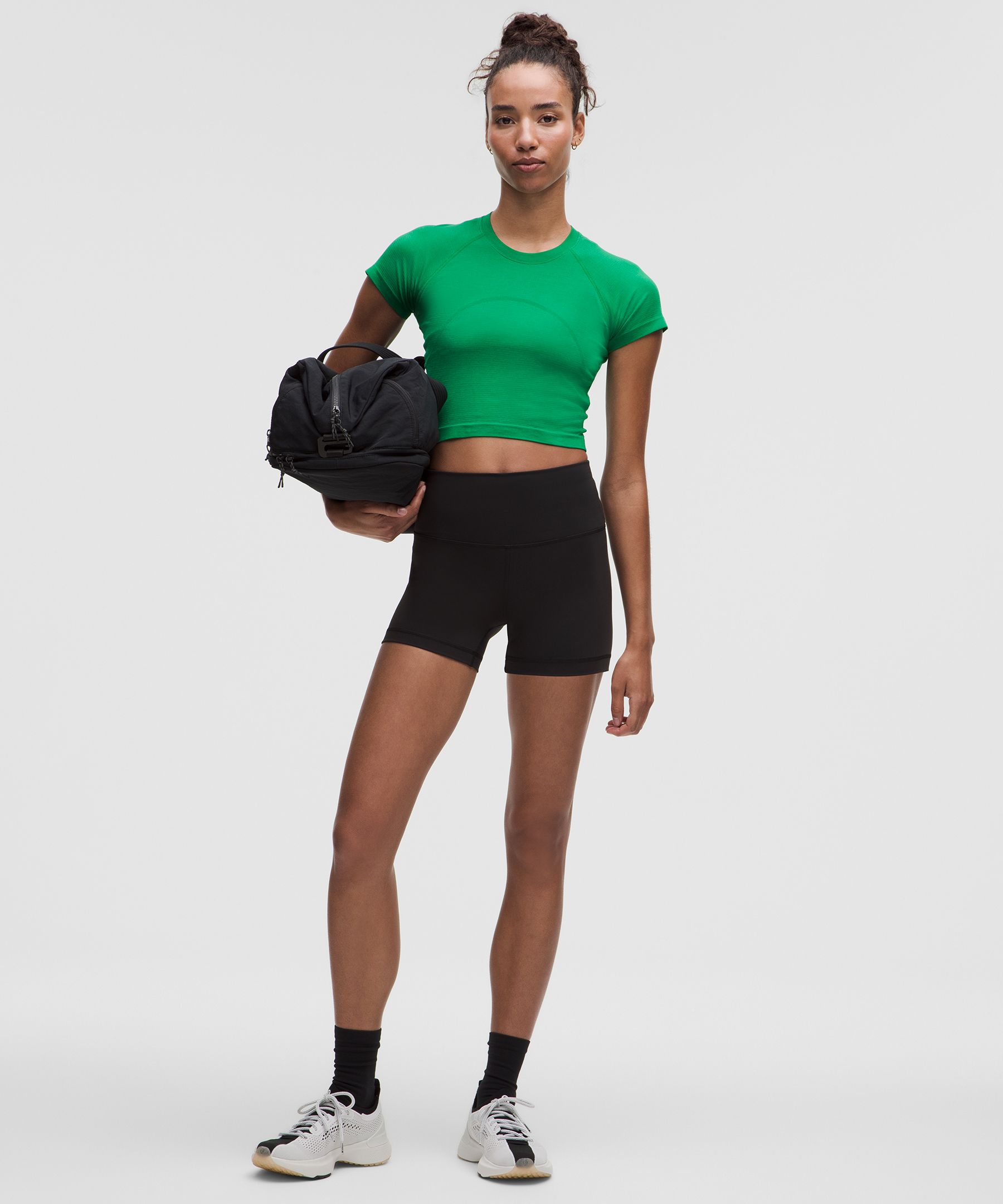 Lululemon Swiftly Tech Cropped Short-sleeve Shirt 2.0
