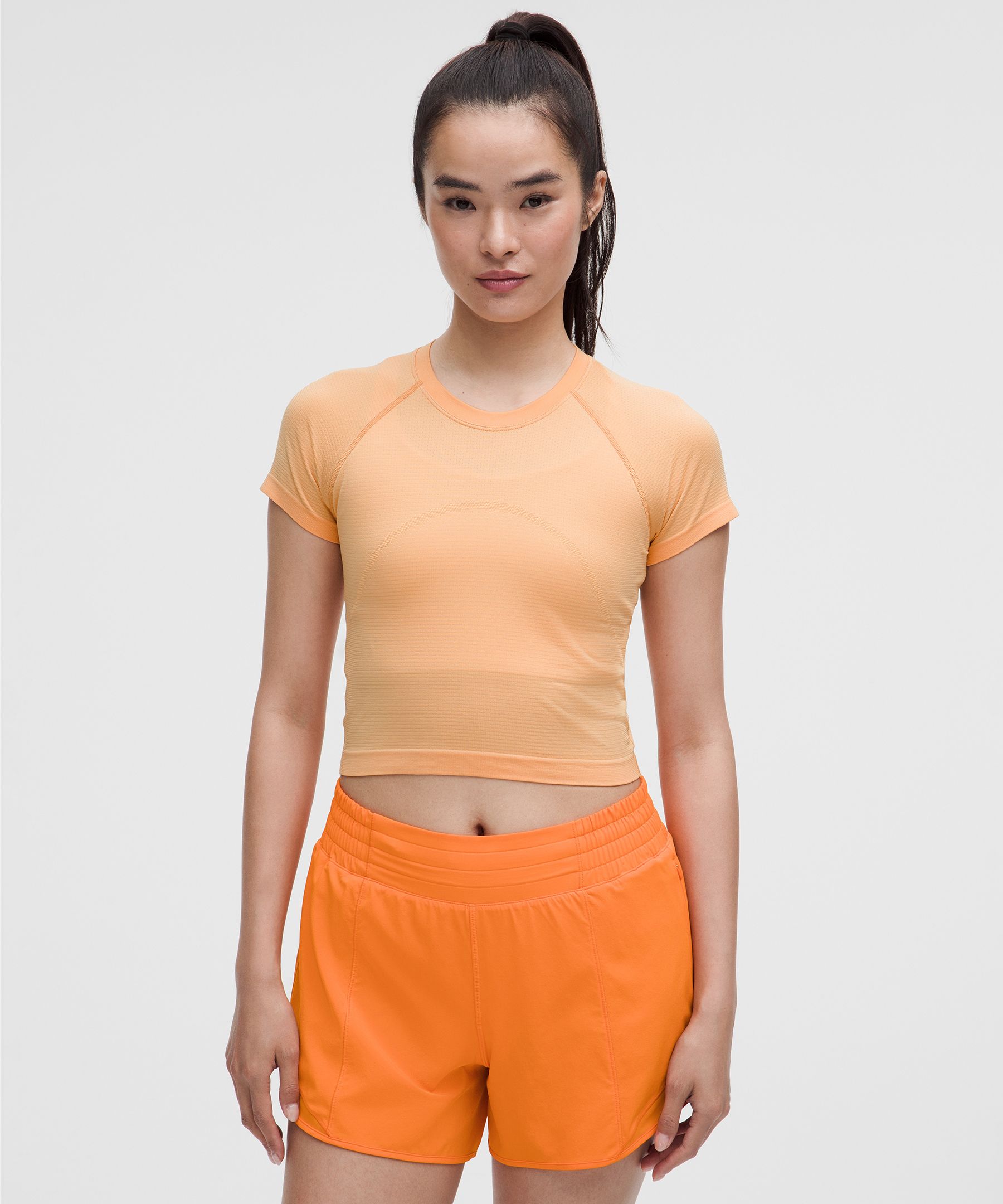 Lululemon Swiftly Tech Cropped Short-sleeve Shirt 2.0