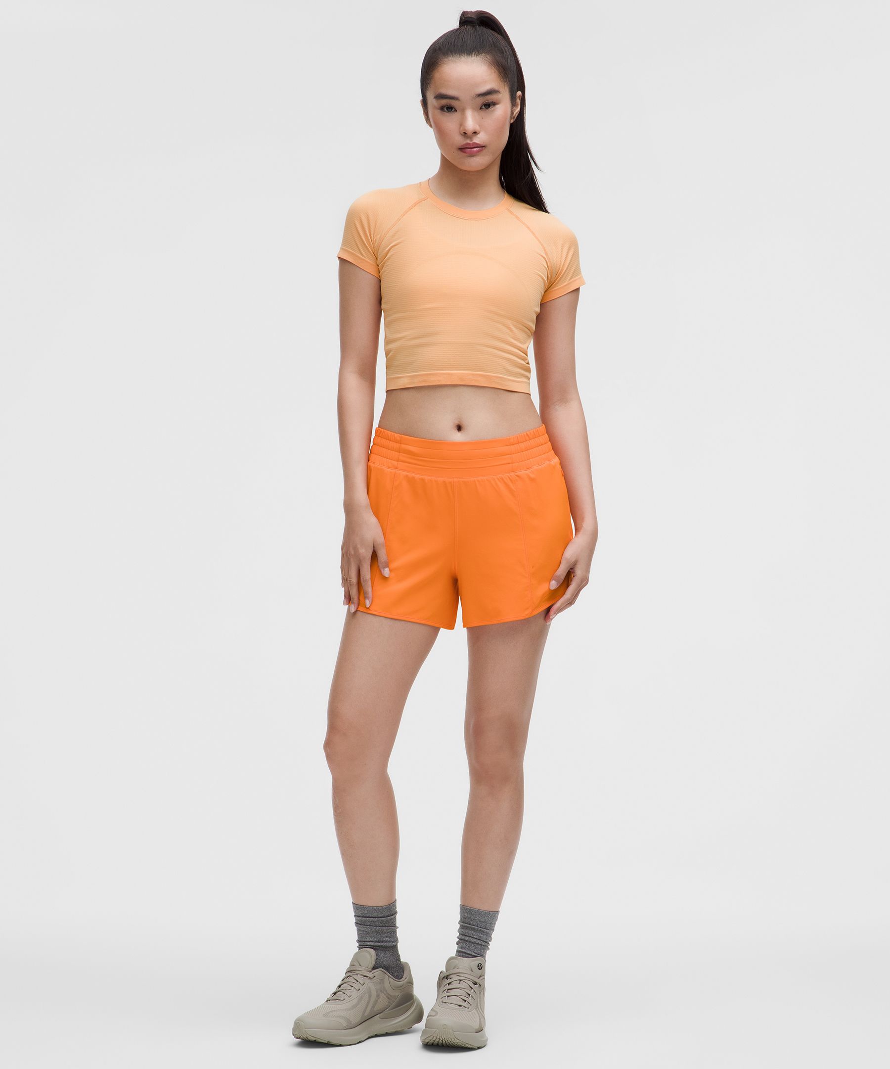 Lululemon Swiftly Tech Cropped Short-sleeve Shirt 2.0