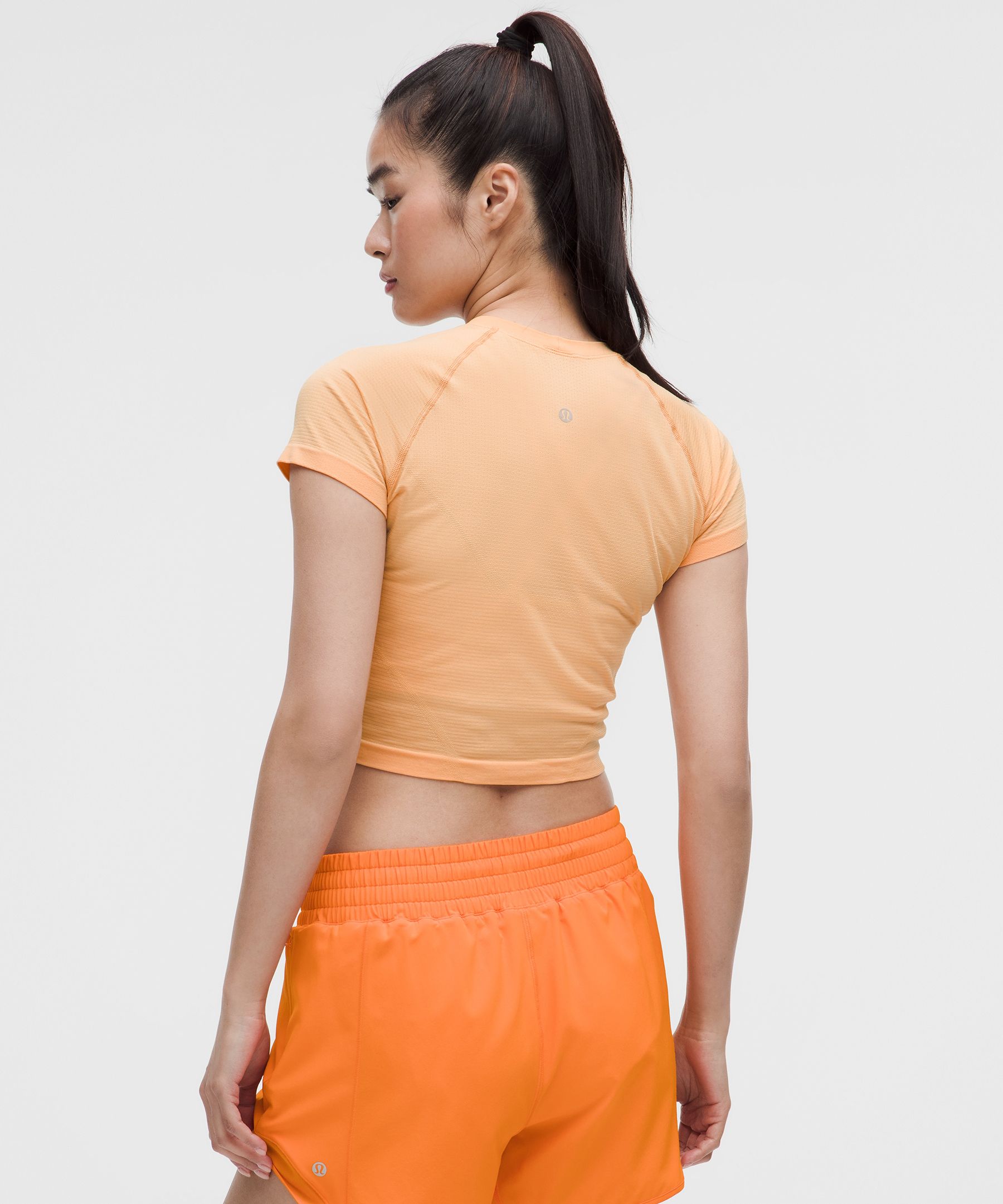 Lululemon Swiftly Tech Cropped Short-sleeve Shirt 2.0