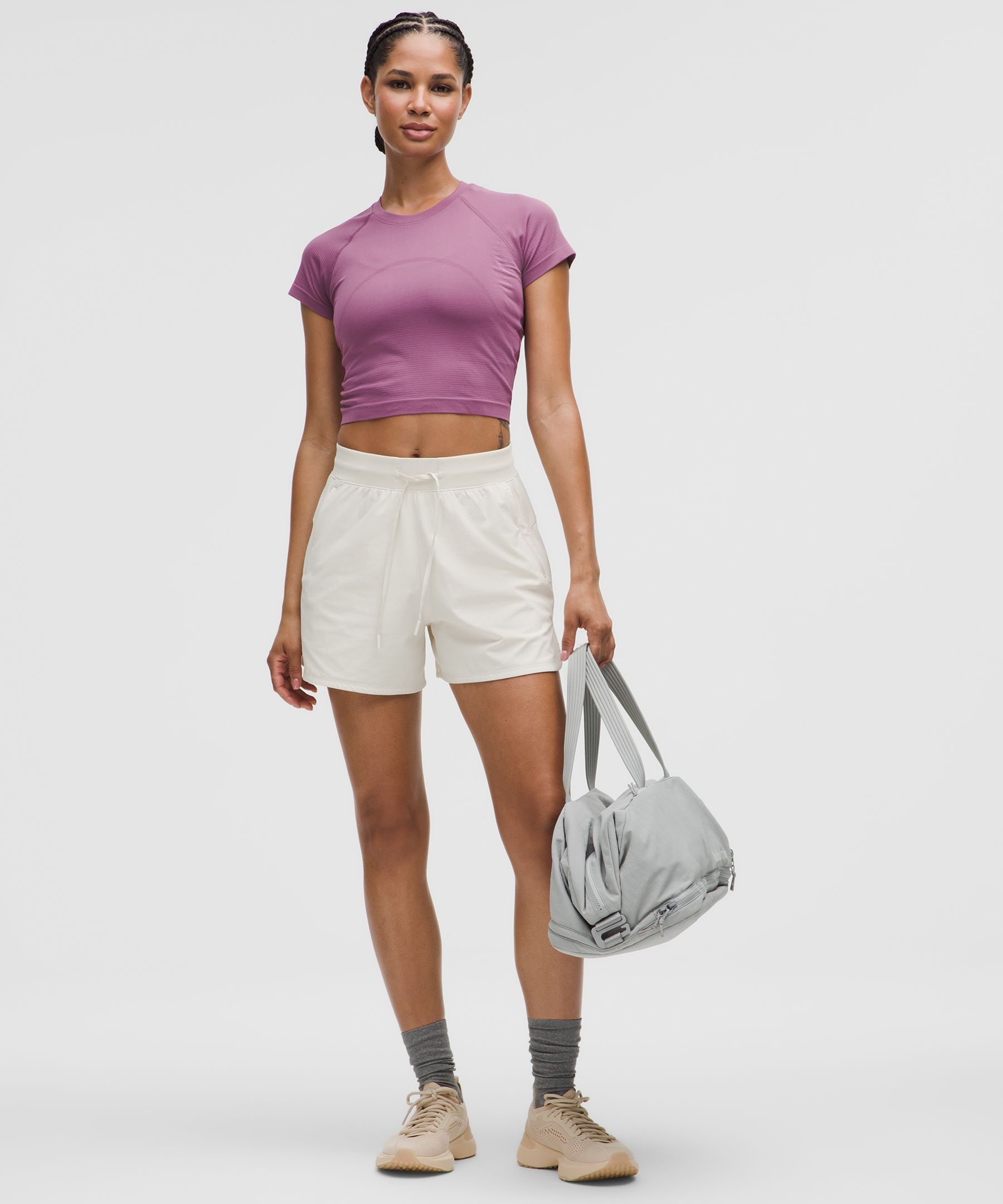 Lululemon Swiftly Tech Cropped Short-sleeve Shirt 2.0