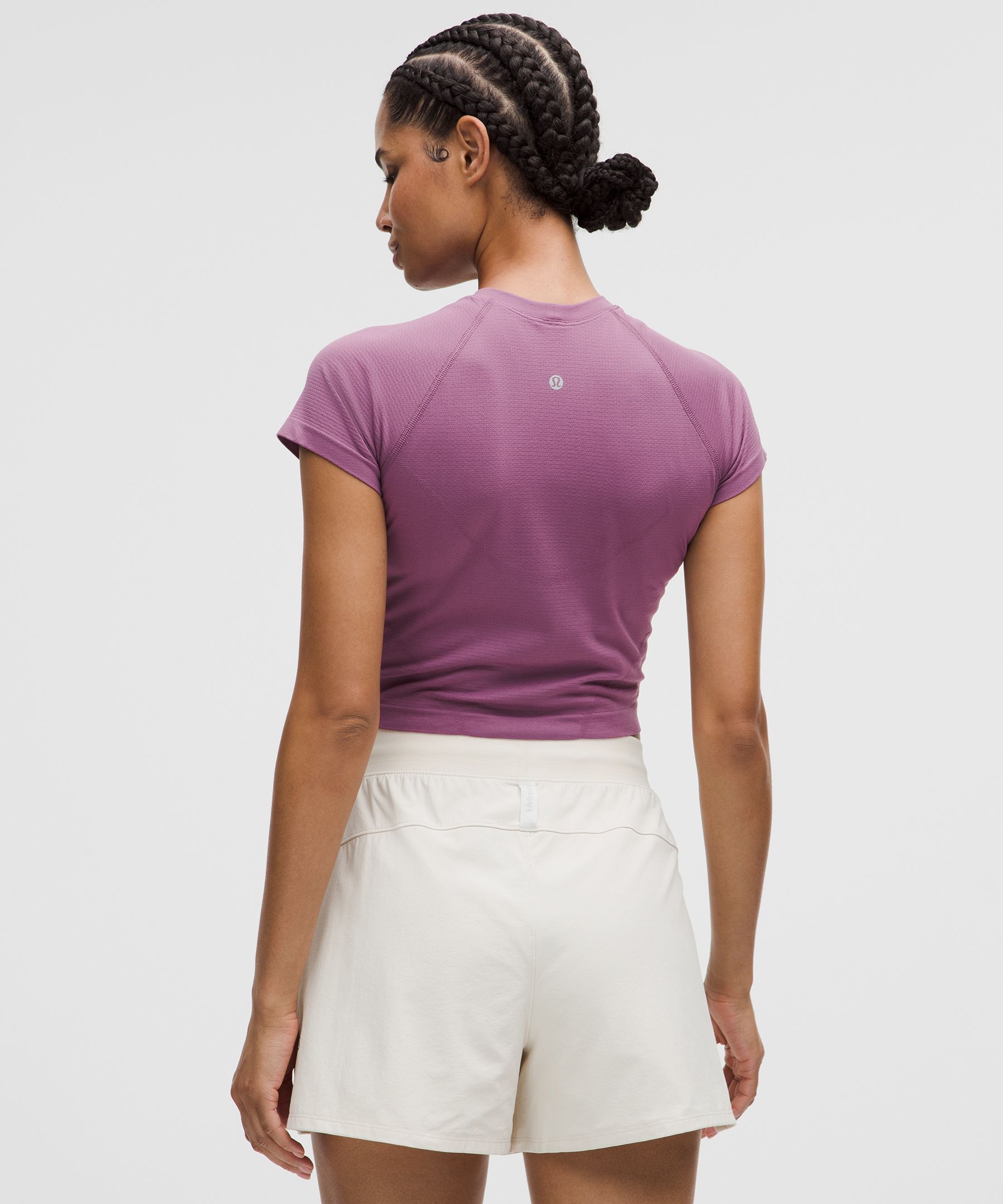 Lululemon Swiftly Tech Cropped Short-sleeve Shirt 2.0