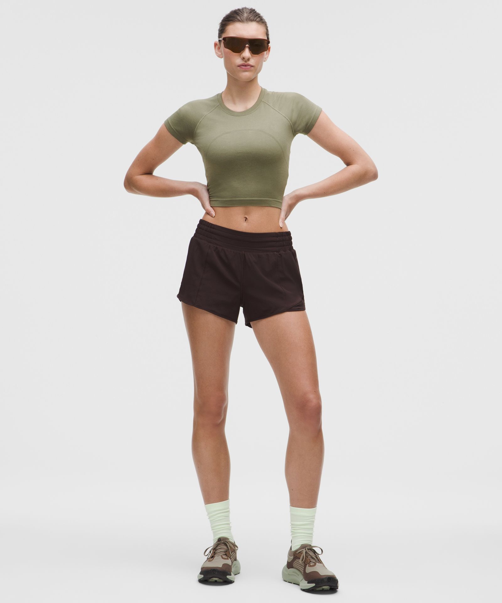 Женский топ Lululemon Swiftly Tech Cropped 2.0 — фото 2