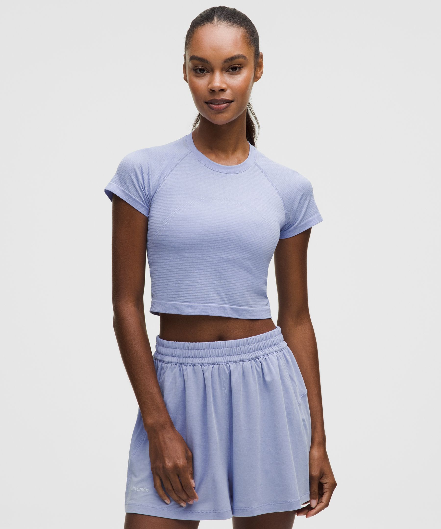 Swiftly Tech Cropped Short-Sleeve Shirt 2.0 | Women's Short Sleeve Shirts & Tee's