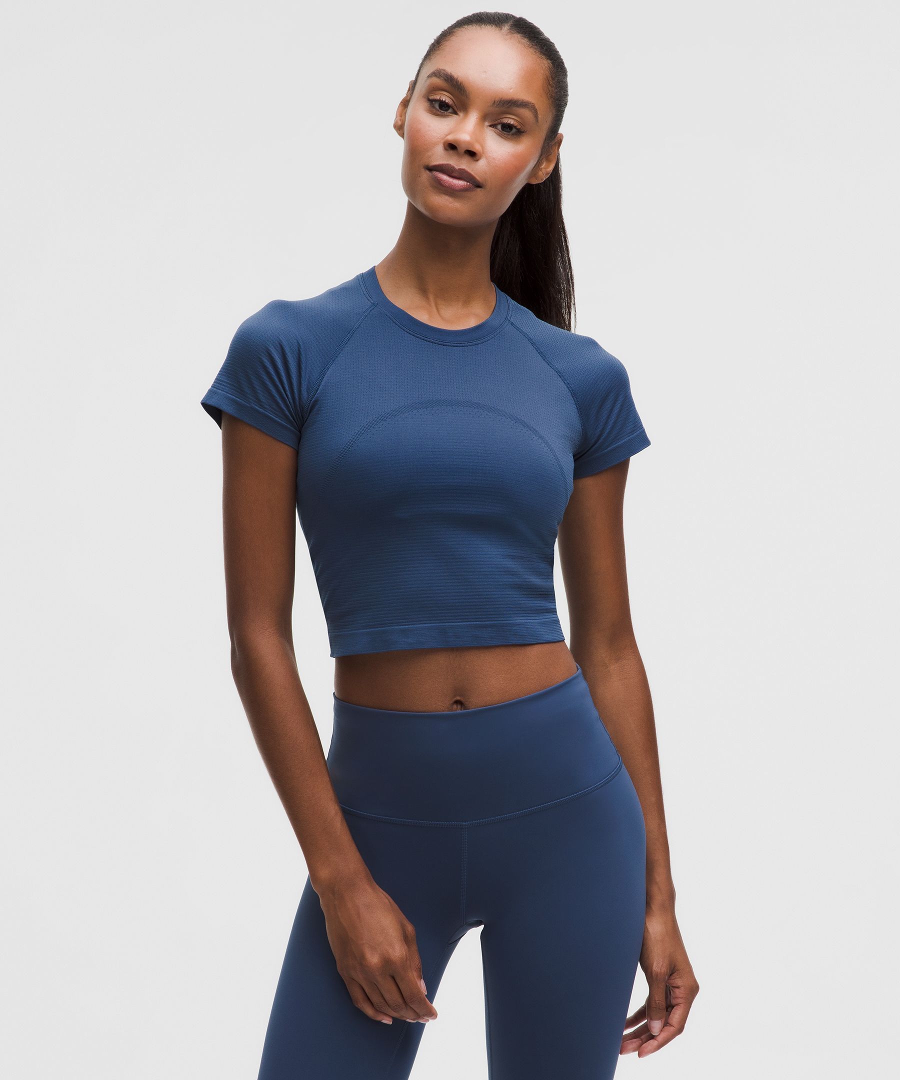 Lululemon Swiftly Tech Cropped Short-sleeve Shirt 2.0