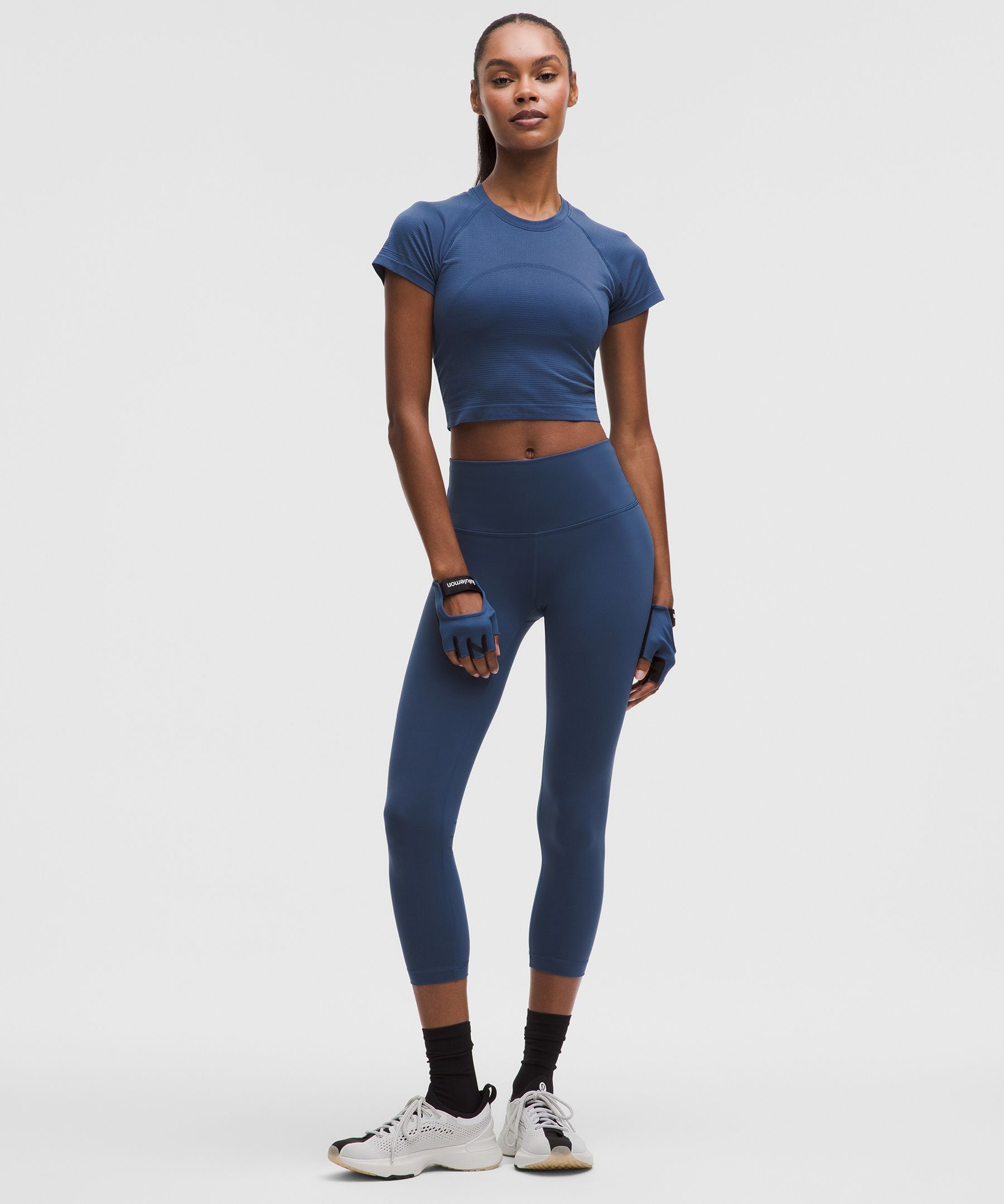 Lululemon Swiftly Tech Cropped Short-sleeve Shirt 2.0