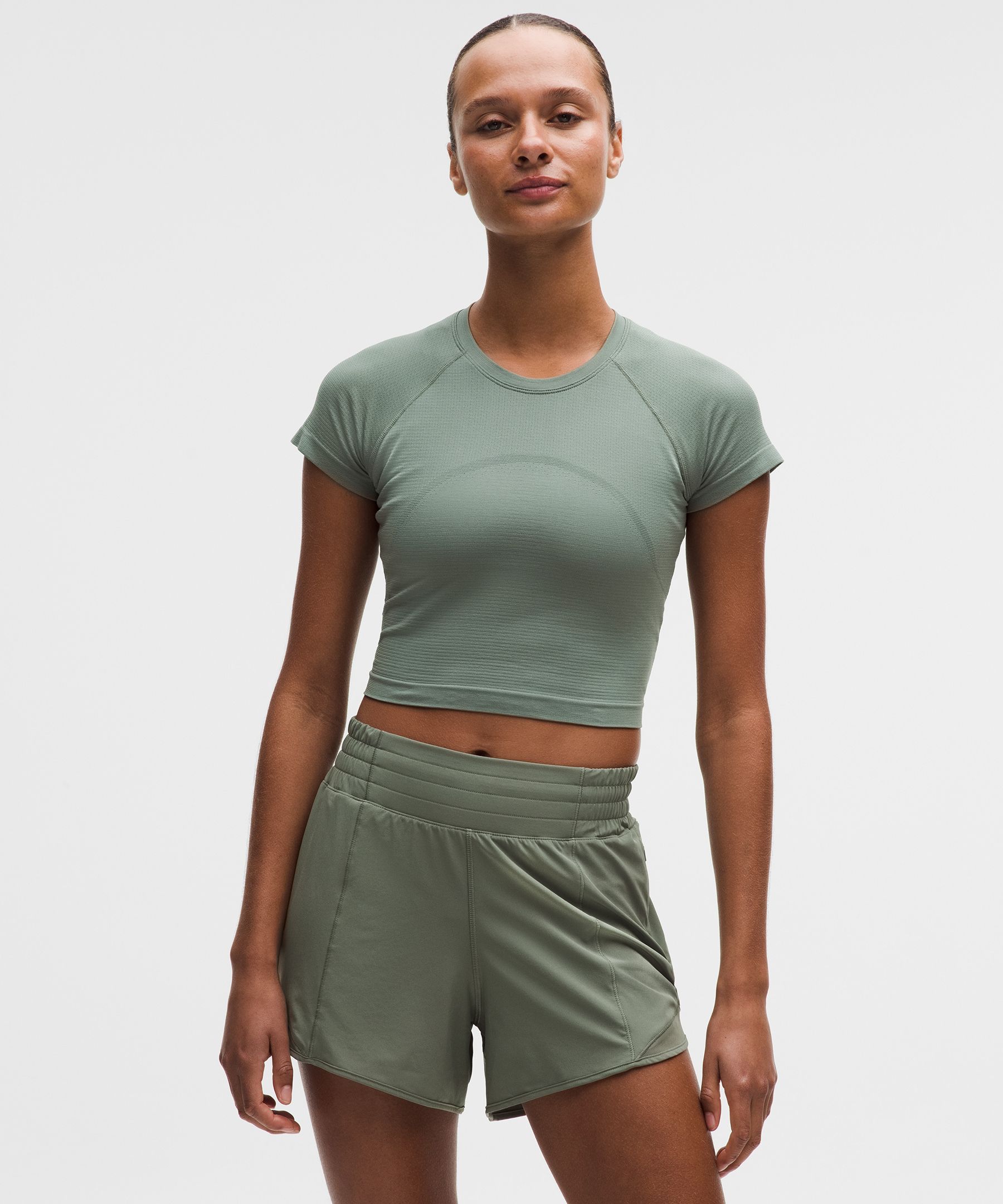 Swiftly Tech Cropped Short-Sleeve Shirt 2.0
