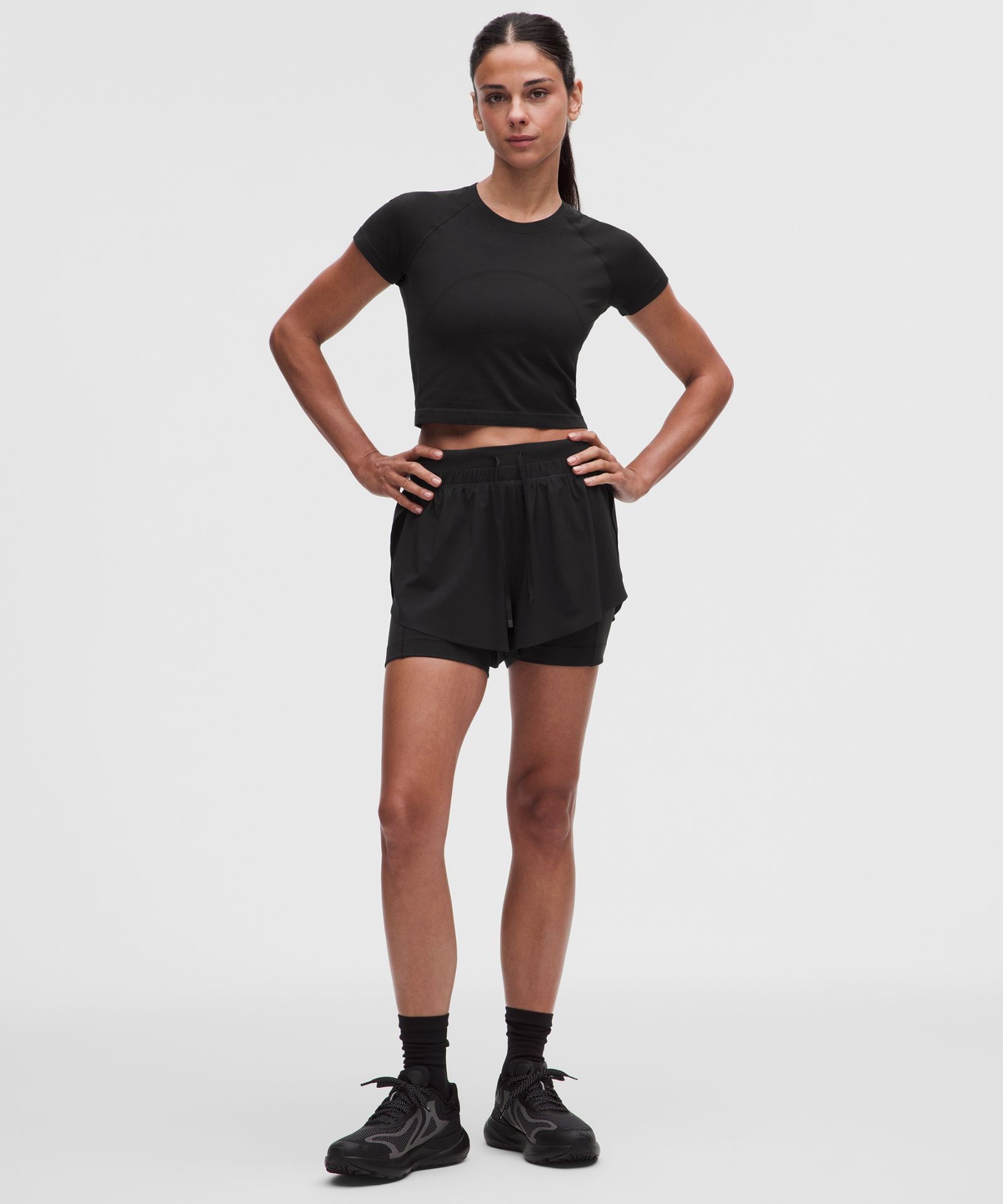 Женская укороченная футболка Lululemon Swiftly Tech 2.0 — фото 2
