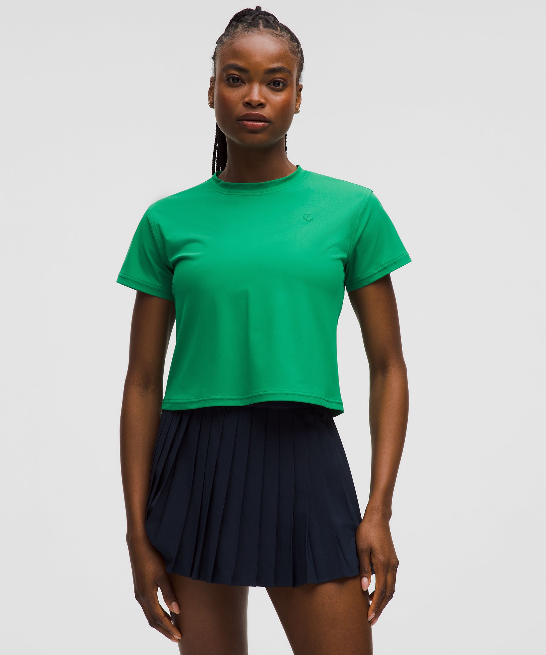 lululemon – Lightweight Tennis Crewneck T-Shirt pour Femmes – Vert – Taille 0