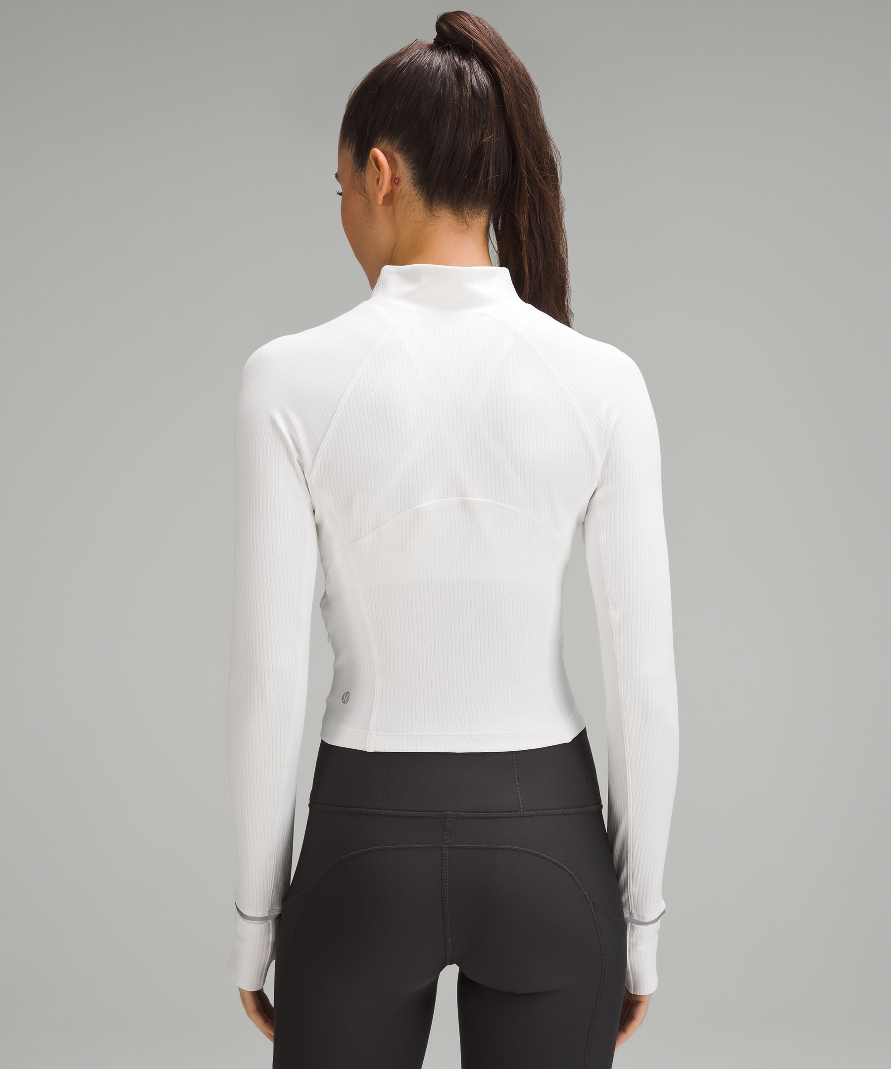 It's Rulu Ribbed Cropped Half Zip